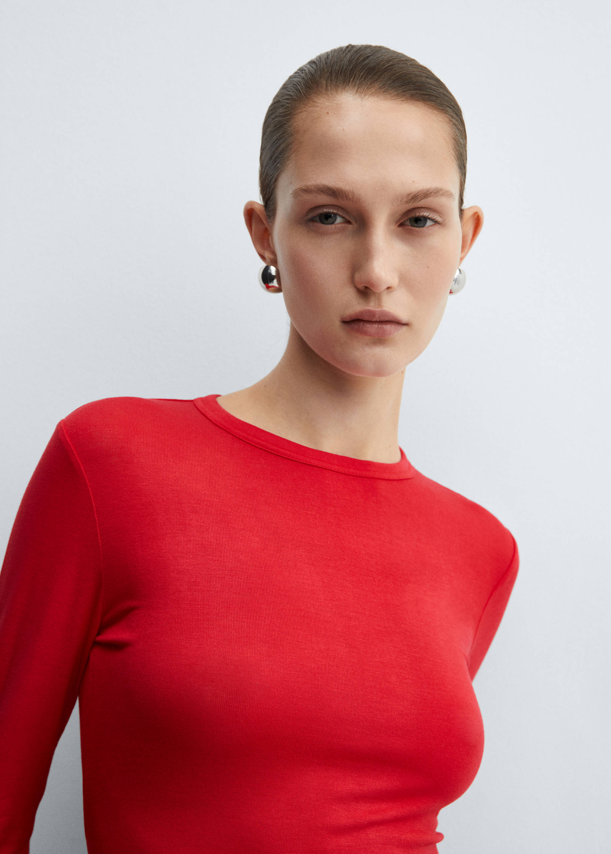 Langarm-T-Shirt mit Rundhals - Detail des Artikels 1