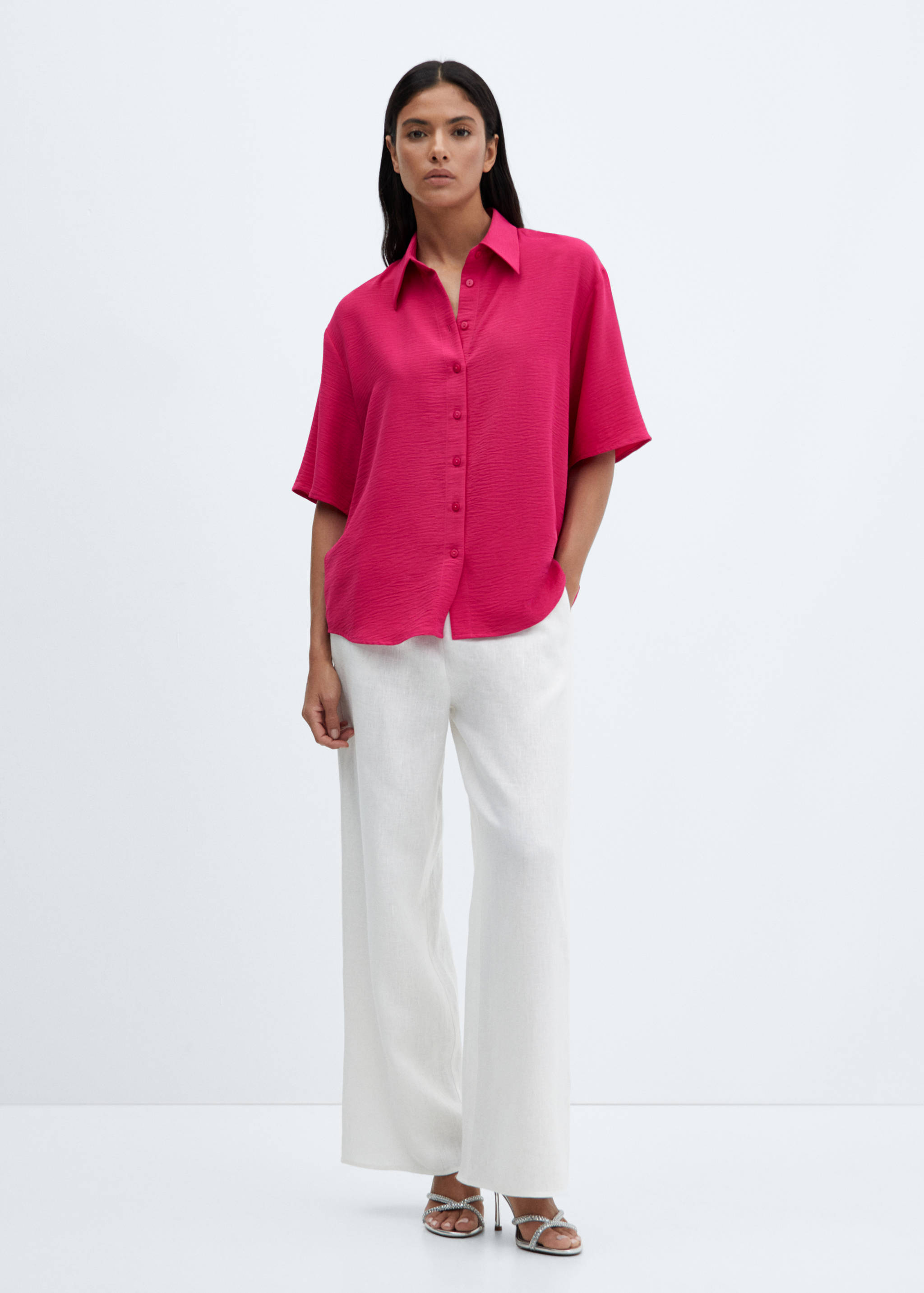 قميص بأكمام قصيرة وأزرار - تفاصيل المنتج 1