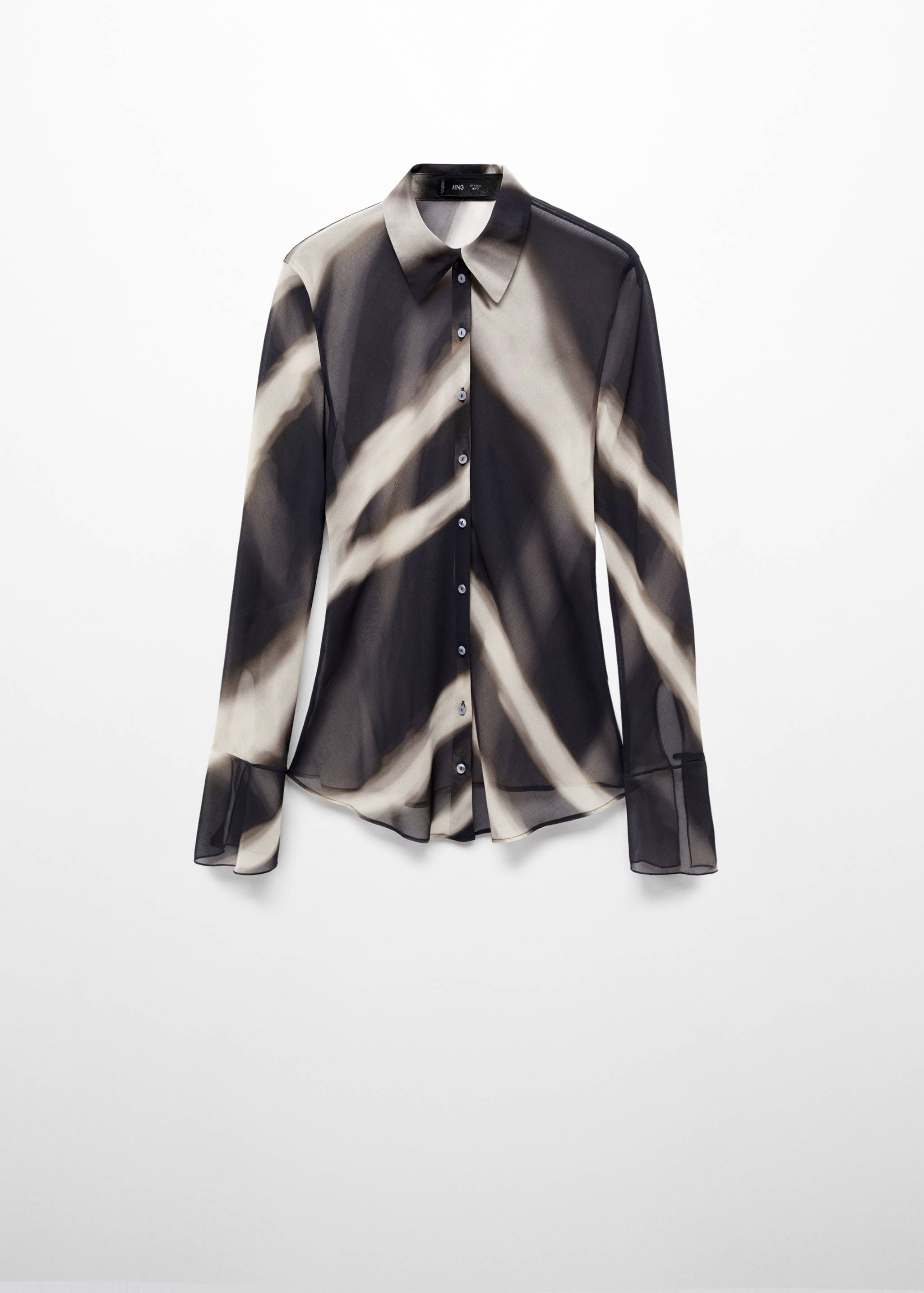Camisa estampada semitransparente - Artículo sin modelo