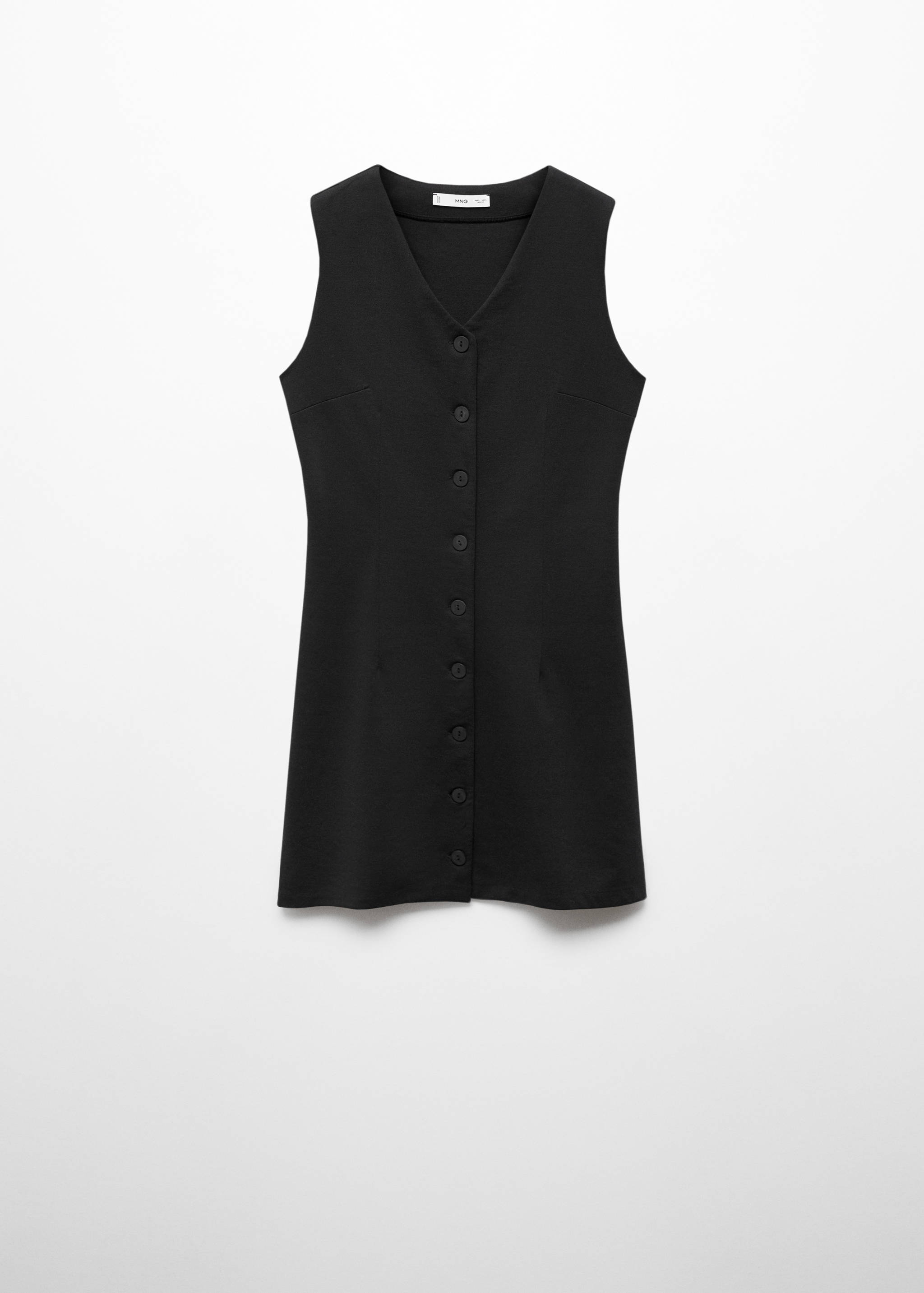 Short buttoned dress - Article without model