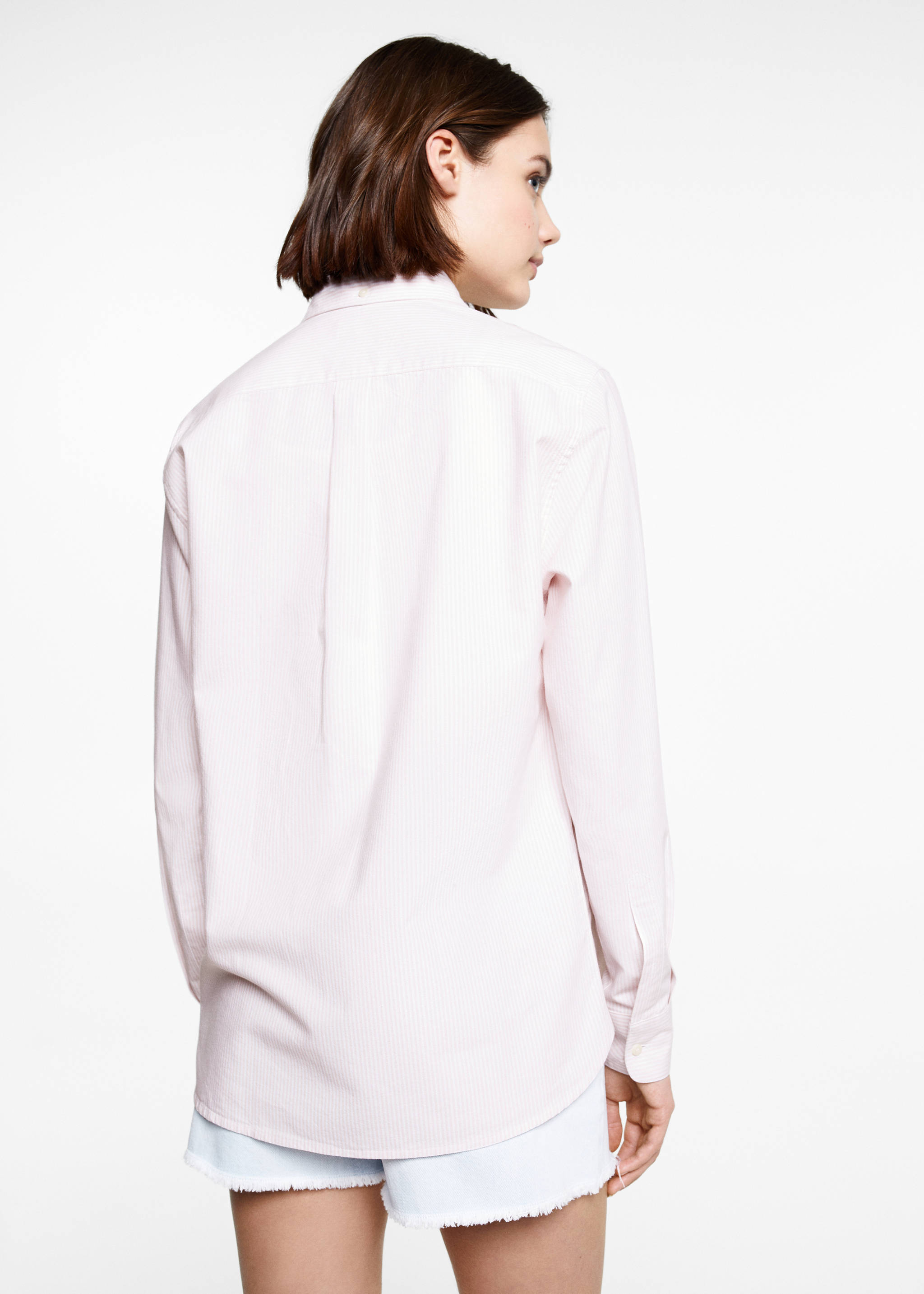 Unisex striped Oxford shirt - Reverse of the article