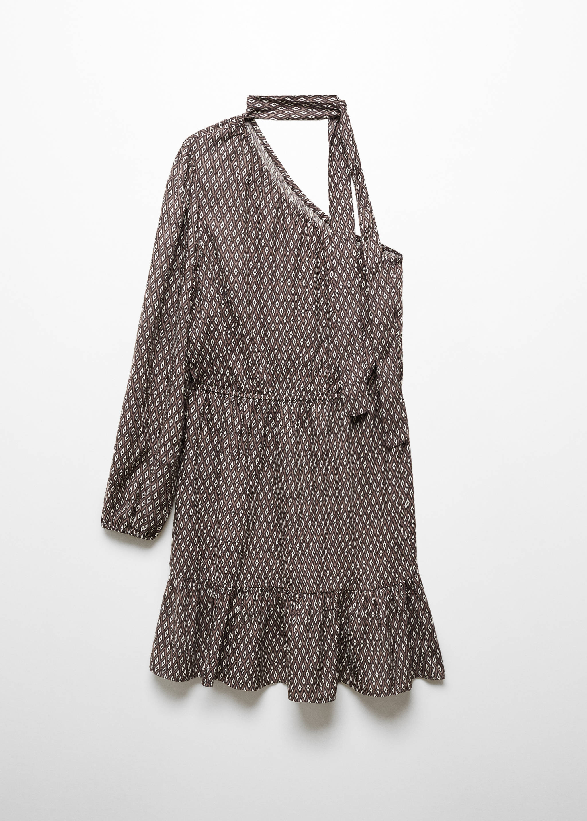 Printed asymmetrical dress - Article without model