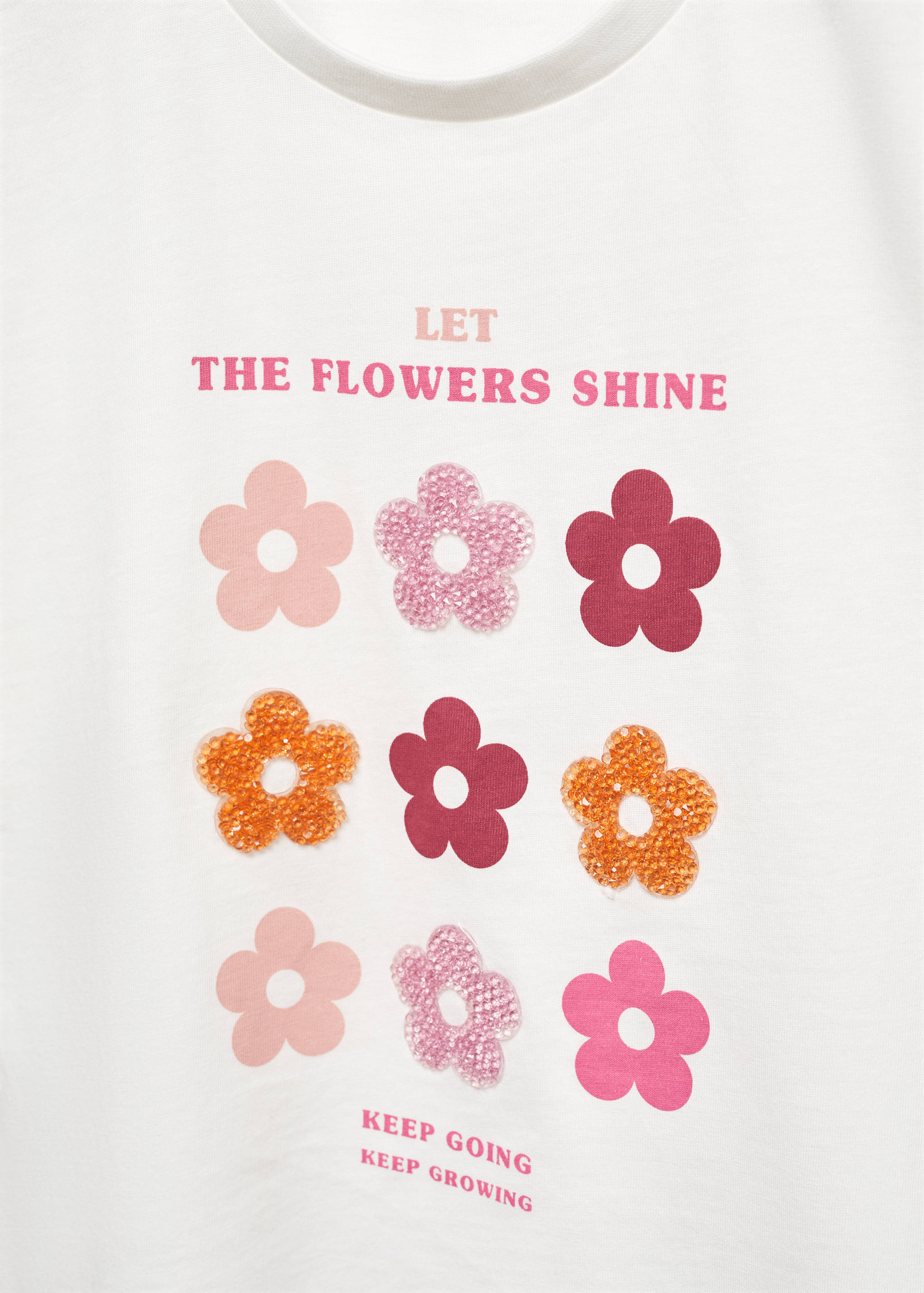 Embossed flowers t-shirt - Details of the article 8