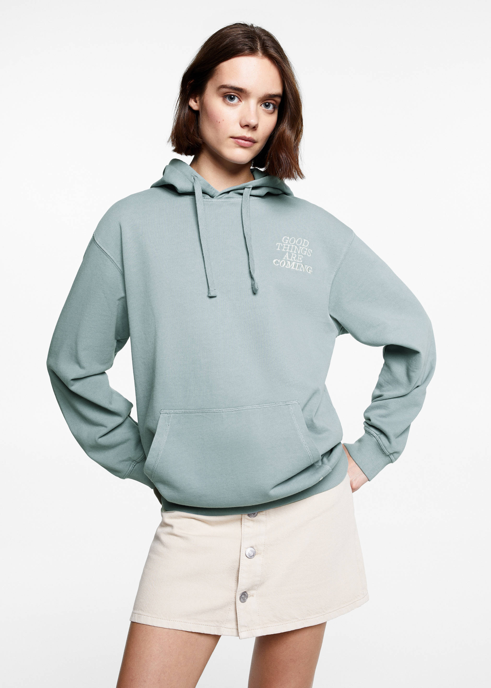Unisex message sweatshirt - Medium plane
