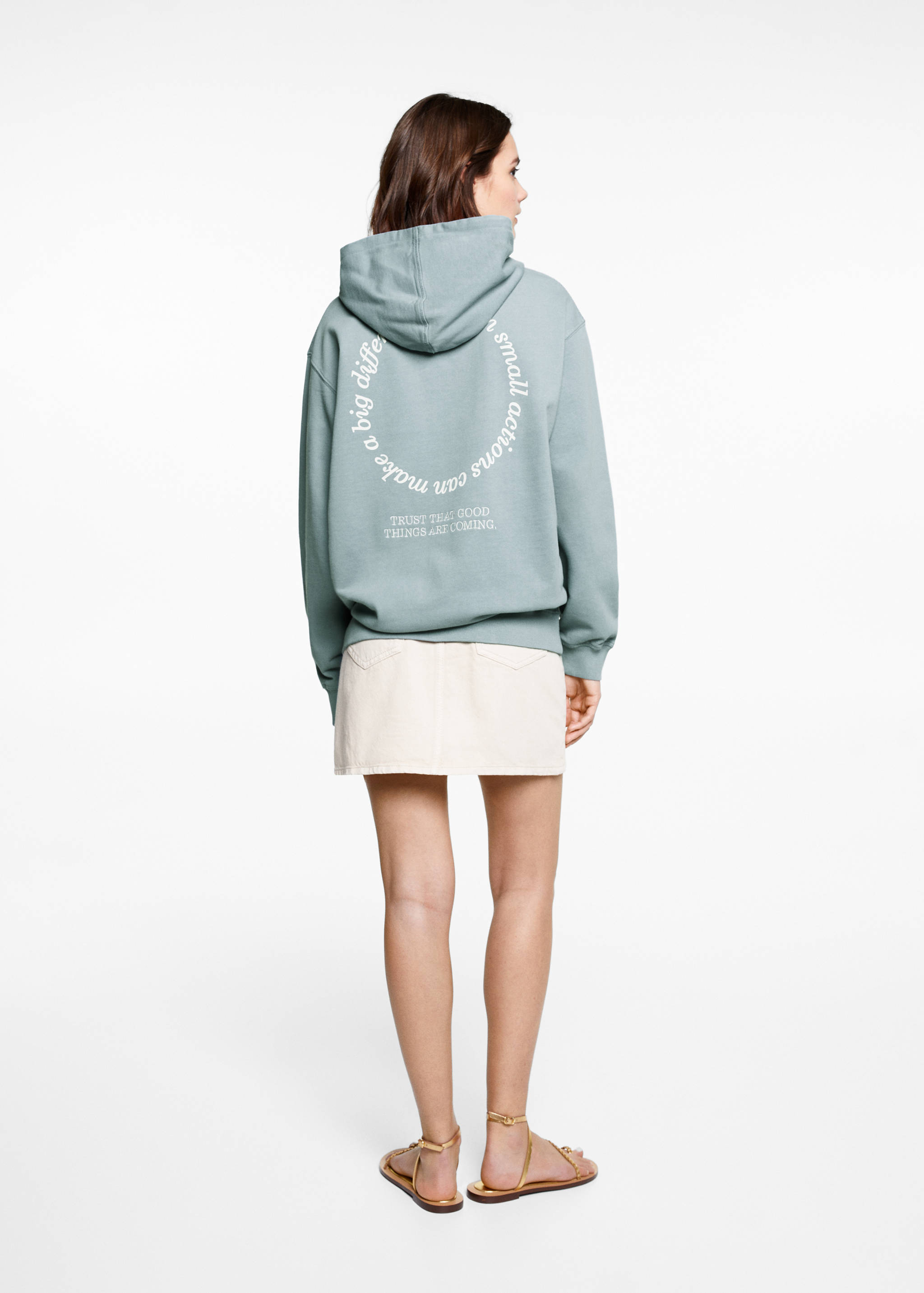 Unisex message sweatshirt - Reverse of the article
