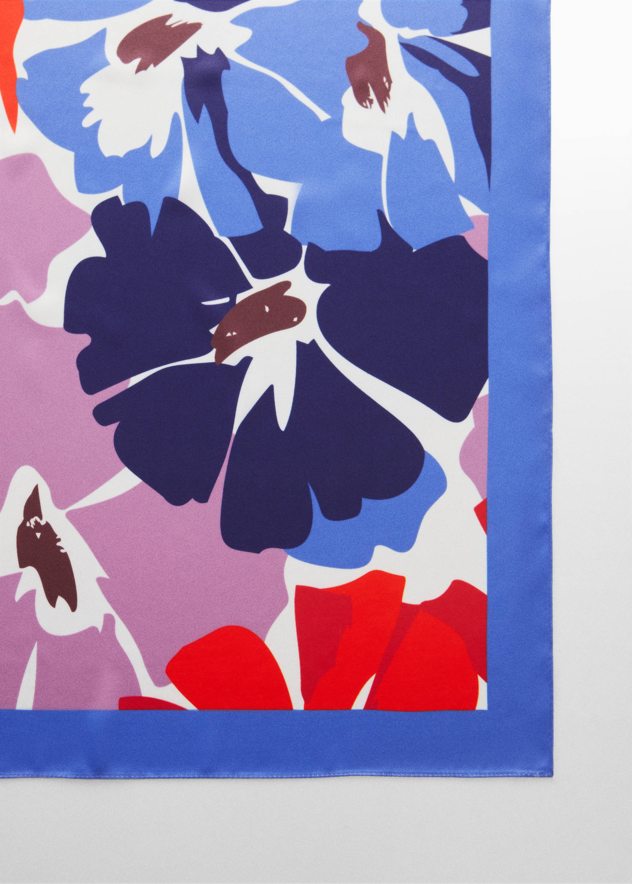 Floral print scarf - Medium plane