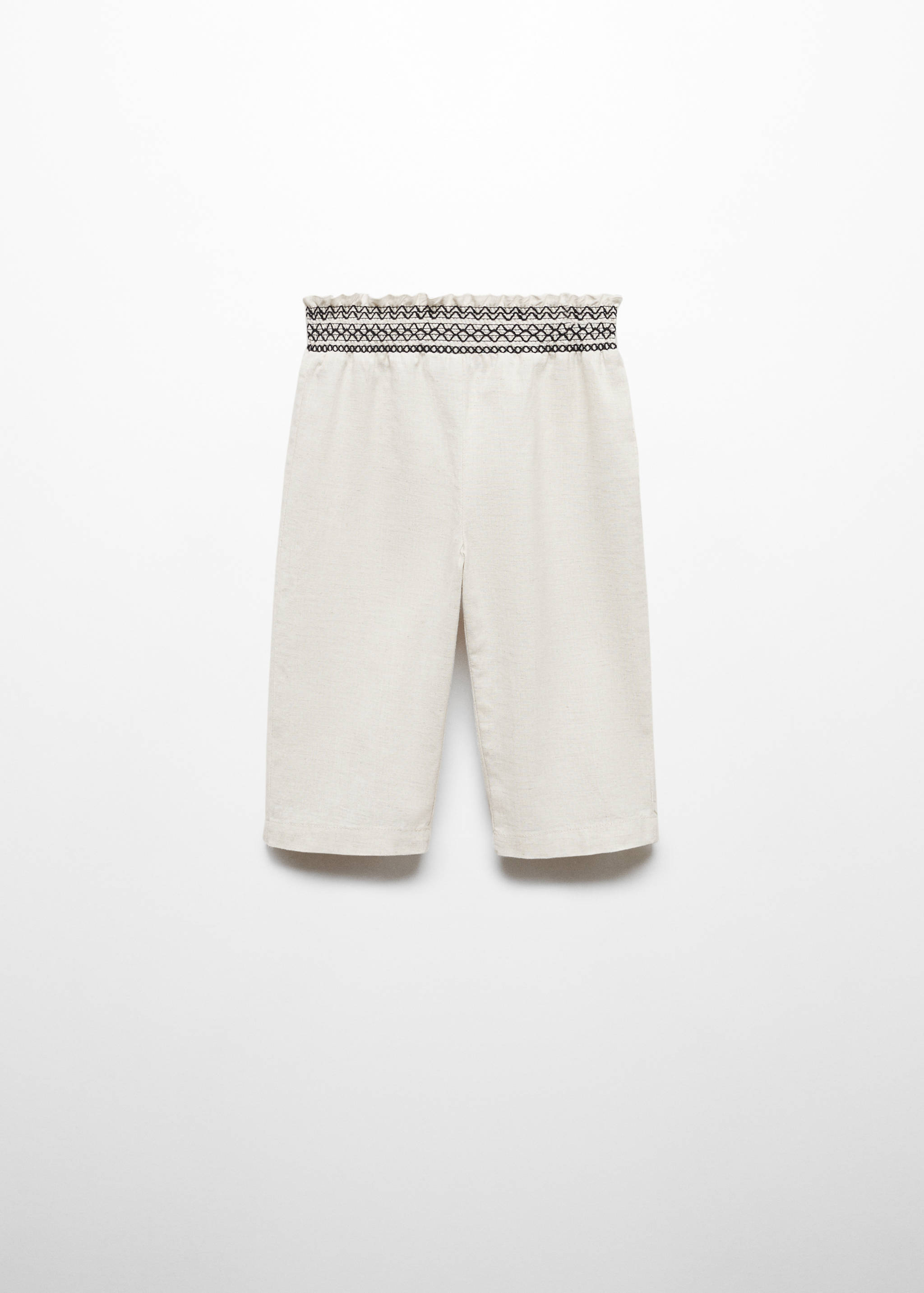 Pantalón lino cintura elástica - Reverso del artículo