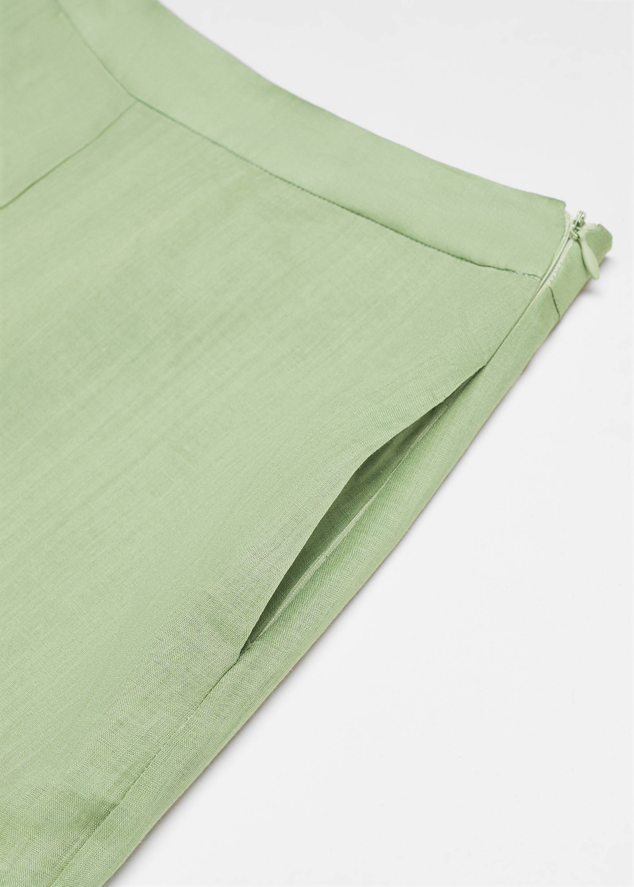 بنطلون بخصر عالي وأرجل واسعة - تفاصيل المنتج 8