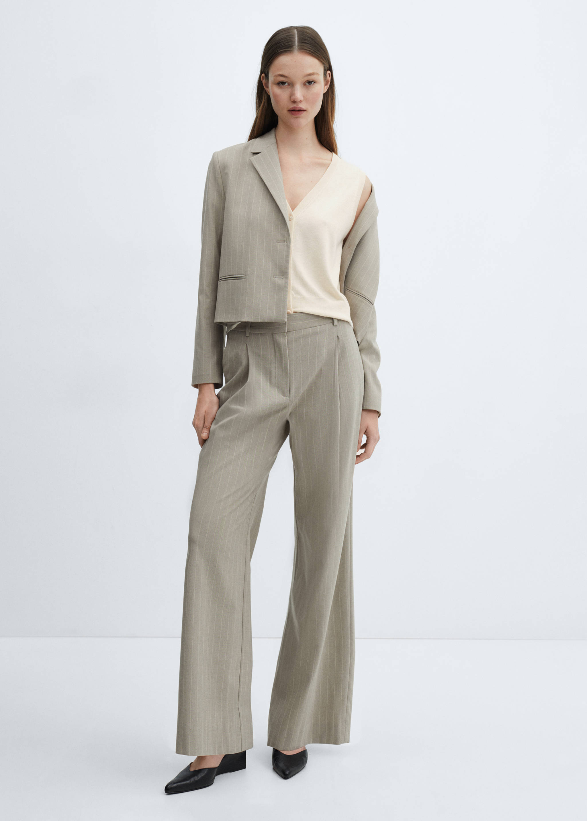 Gilet maille boutons - Plan général