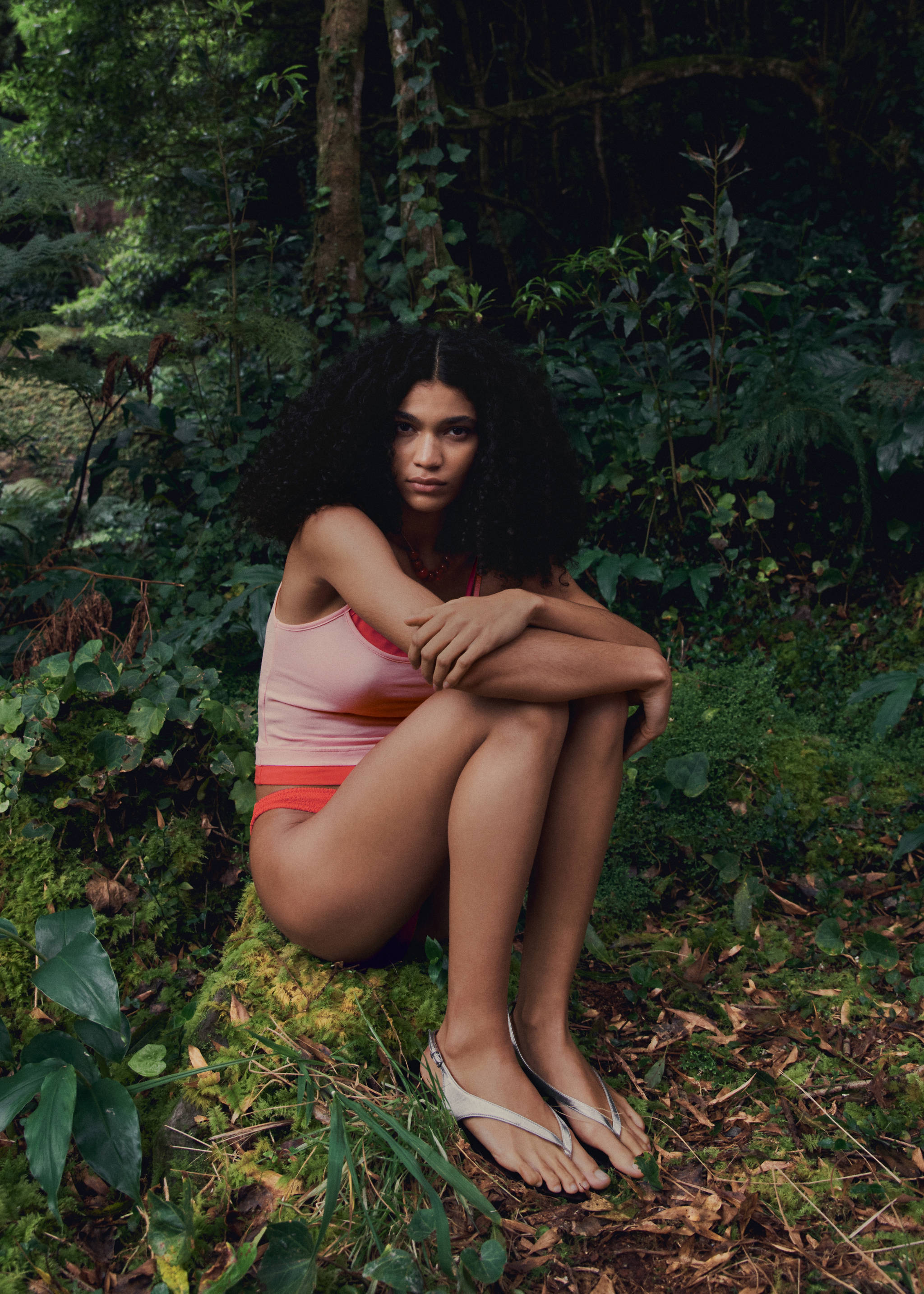 Кожаные сандалии с ремешками - Общий план