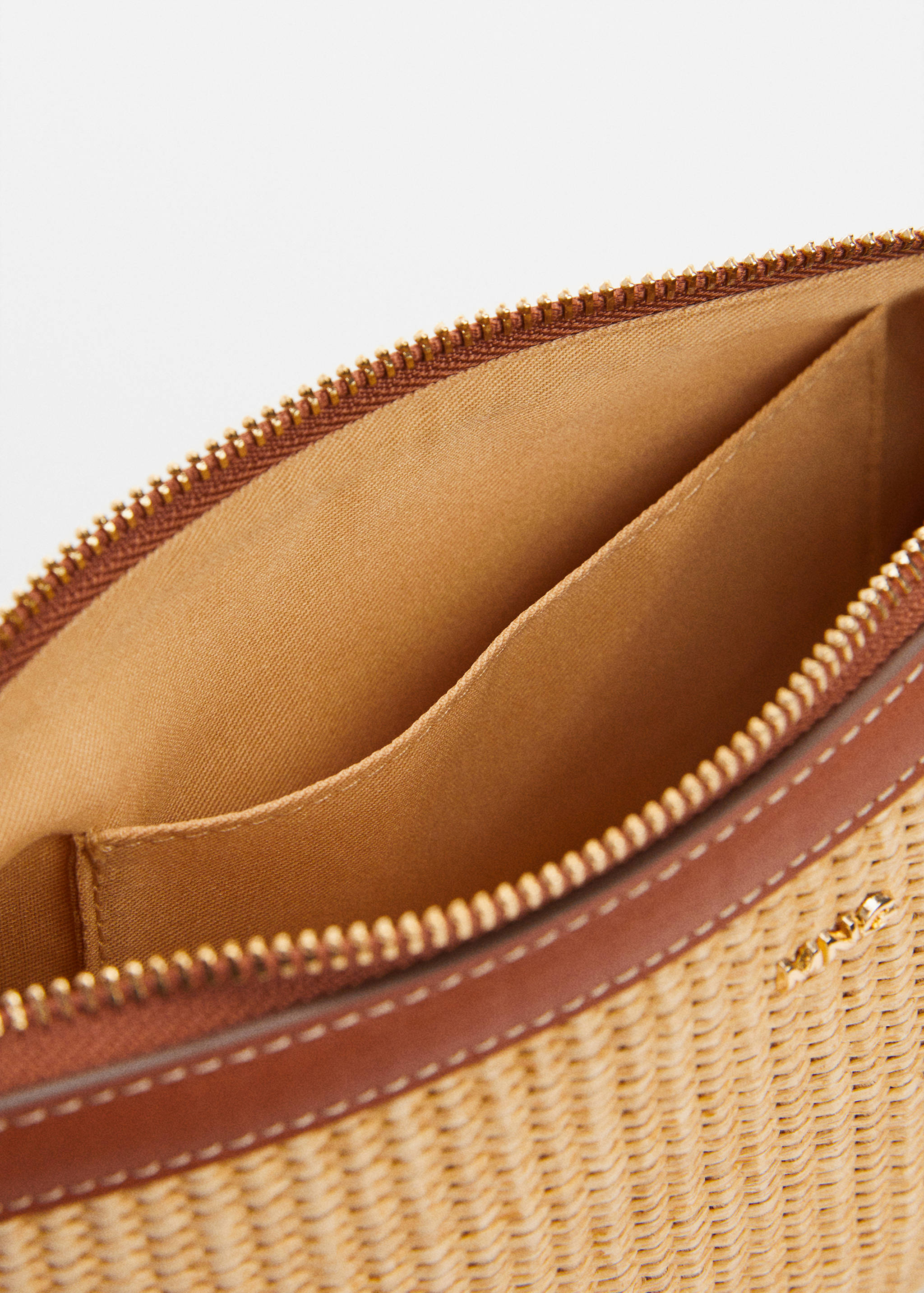 Kosmetiktasche mit Raffiabast-Effekt - Detail des Artikels 1