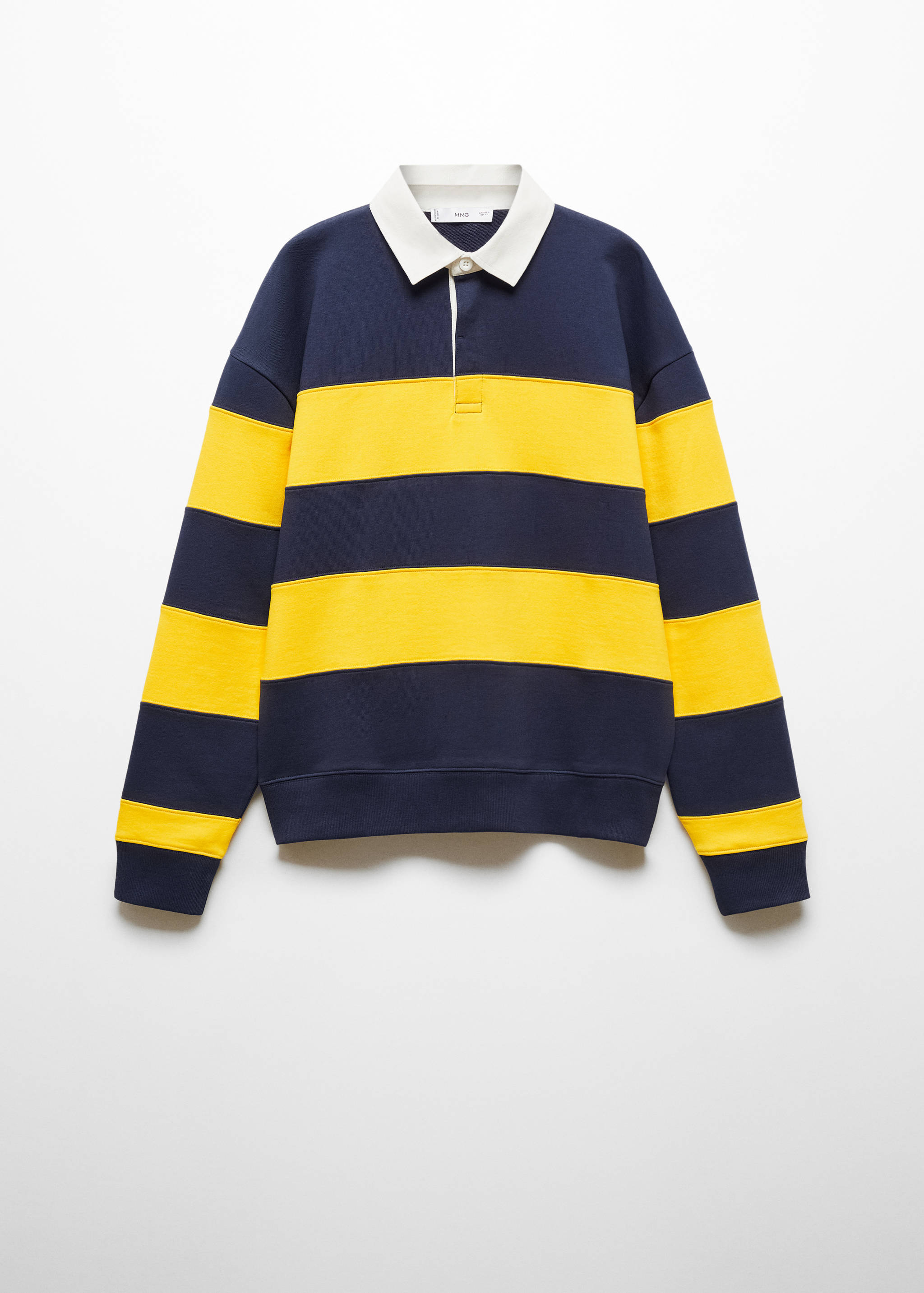 Striped cotton polo shirt - Article without model