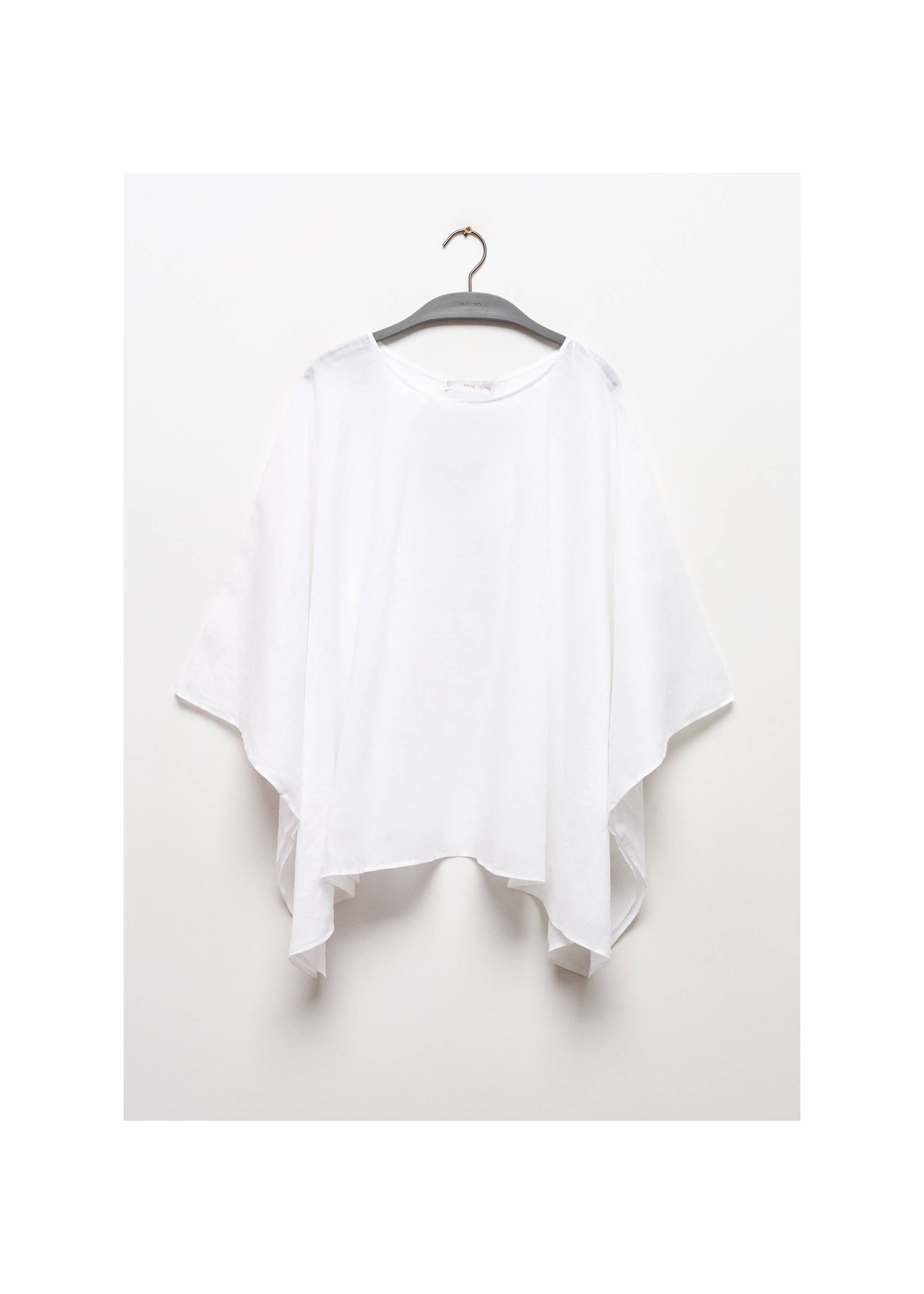 100% ramie cape - Article without model, White. Ref: 67065752-00.