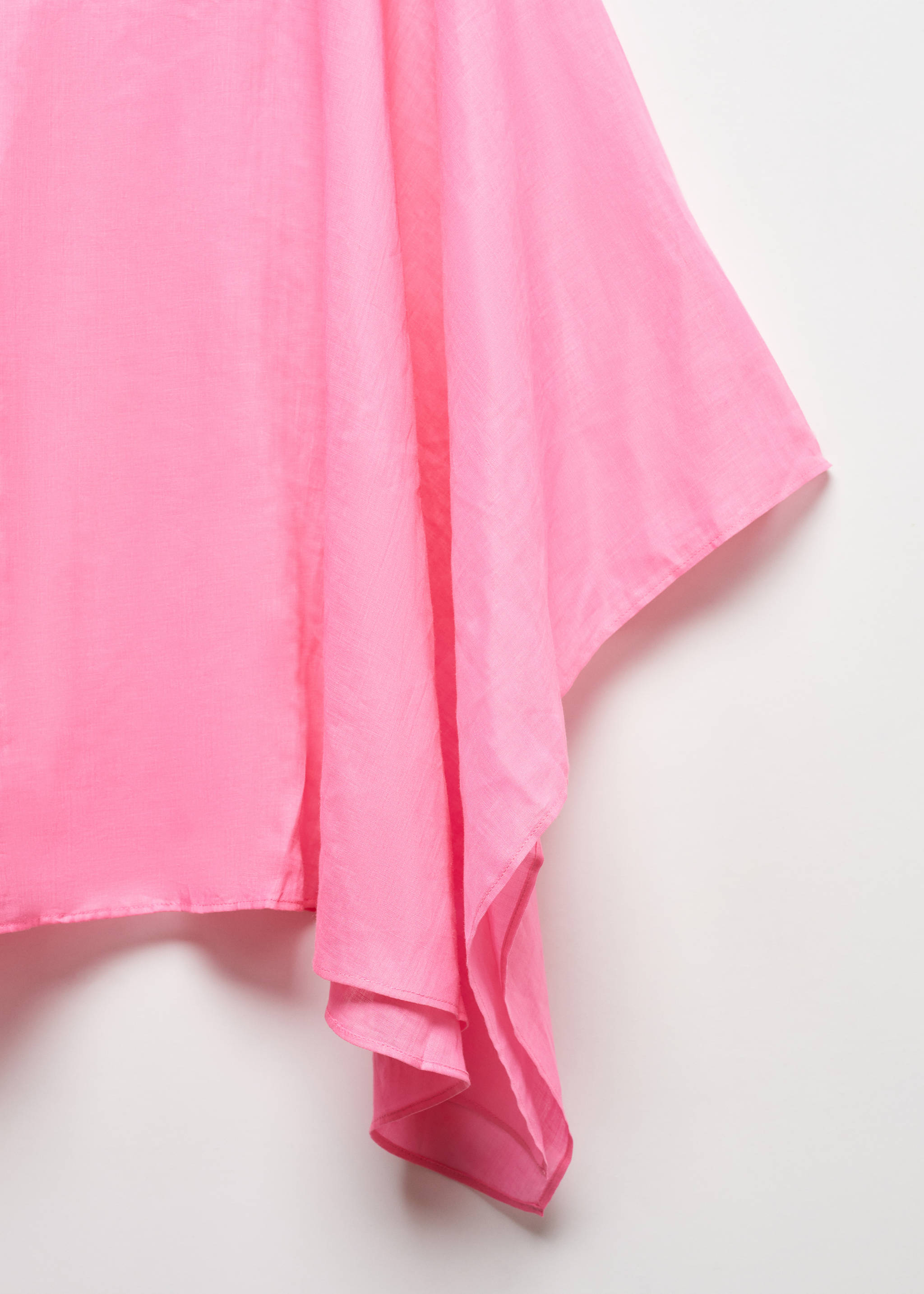 100% ramie cape - Details of the article 8, Neon Pink. Ref: 67065752-00.