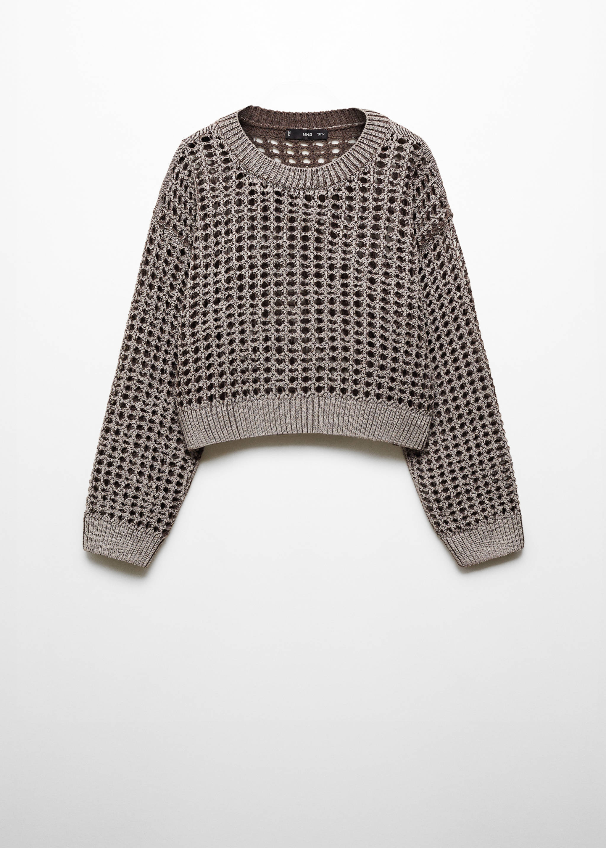 Round-neck openwork sweater - Article without model