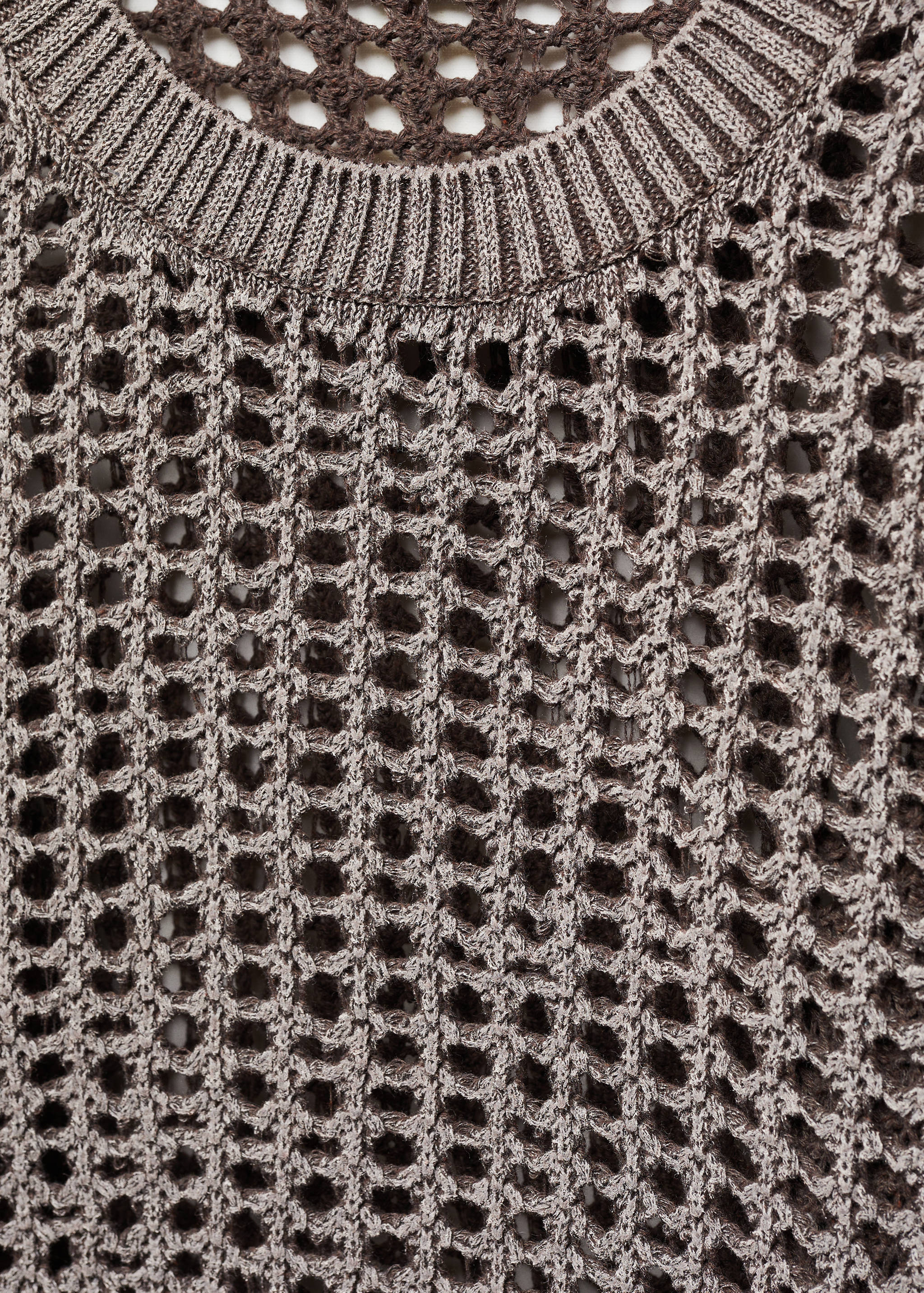 Round-neck openwork sweater - Details of the article 8