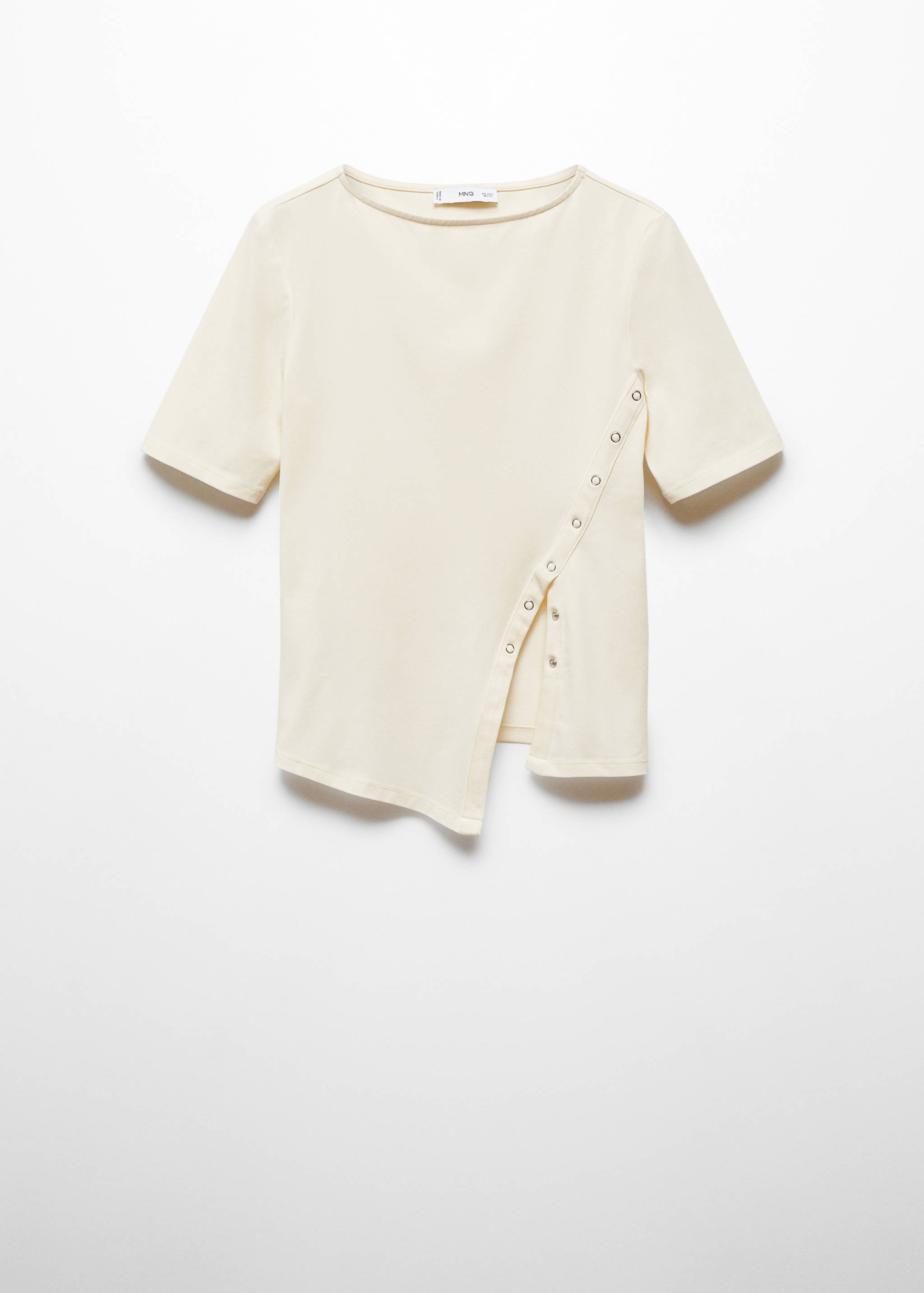 Cotton t-shirt with slit - Article without model