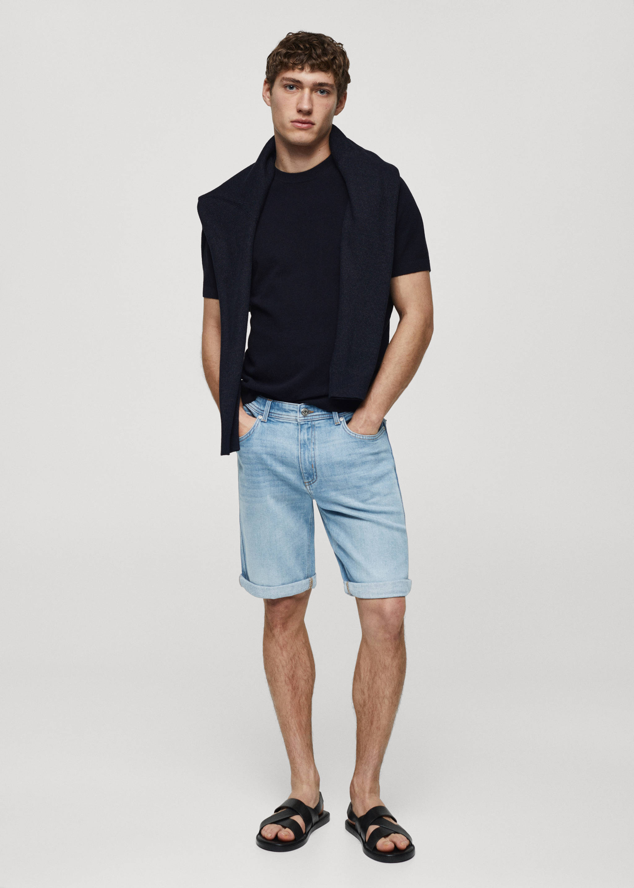 Bermuda en jean slim fit - Plan général