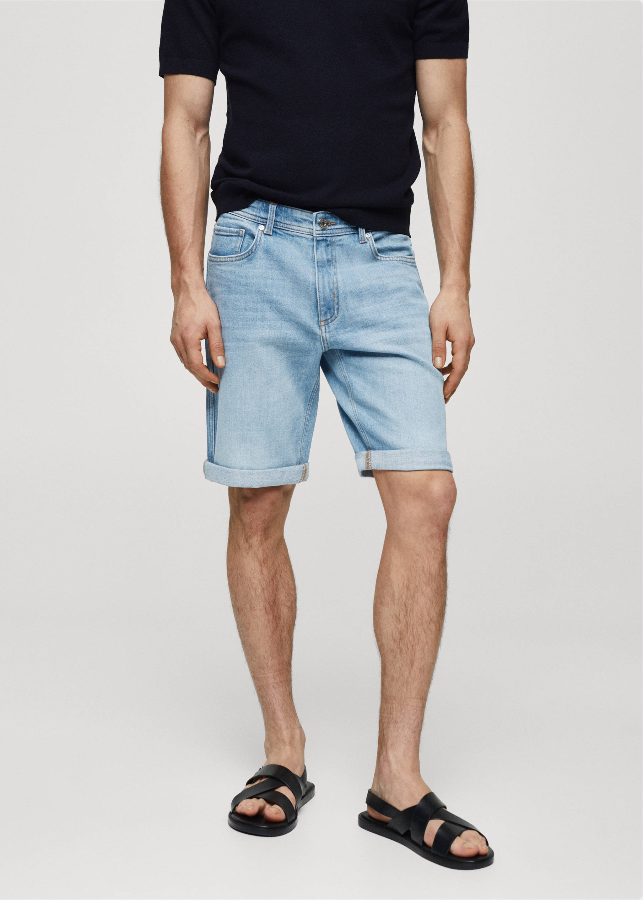 Bermuda en jean slim fit - Plan moyen