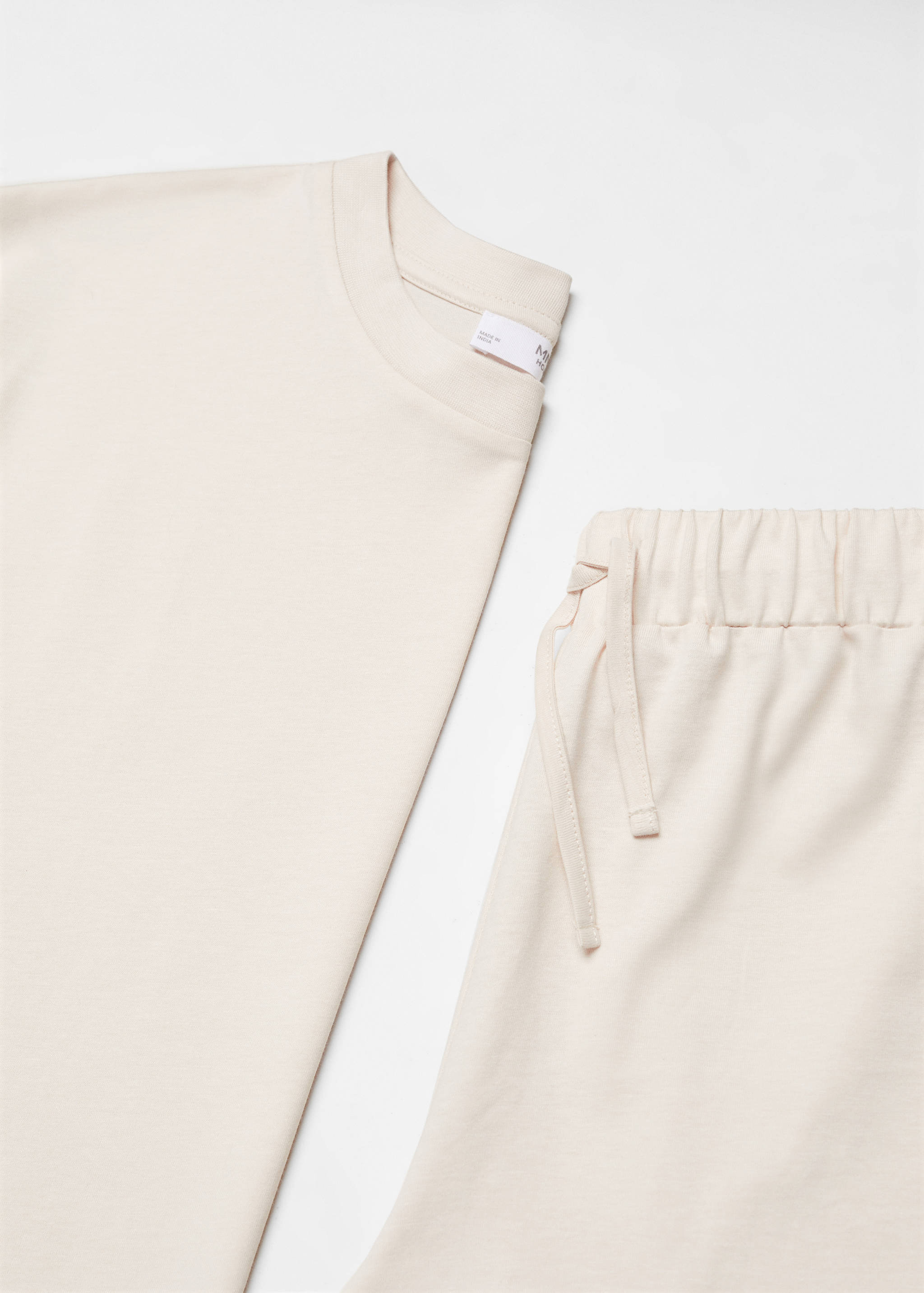 Short two-piece cotton pyjamas - Details of the article 8