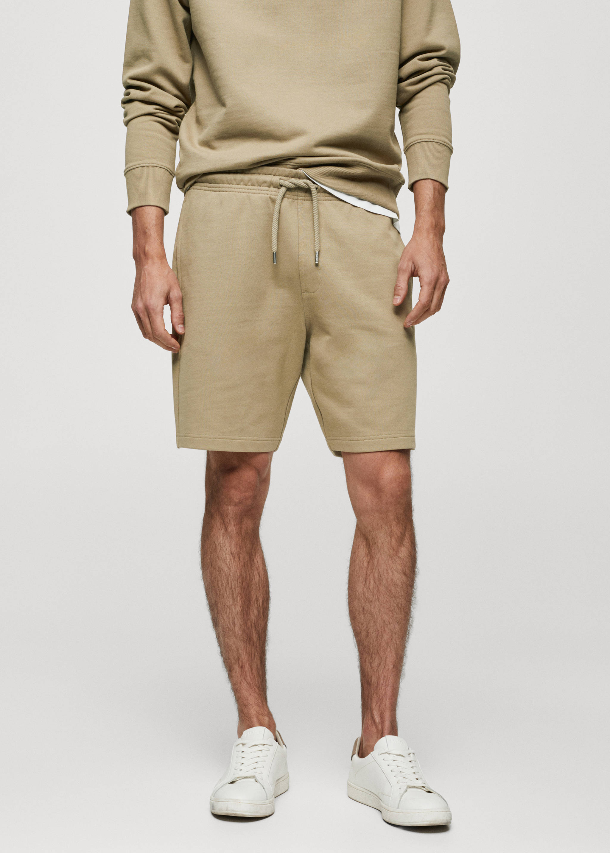 Bermuda jogging coton - Plan moyen