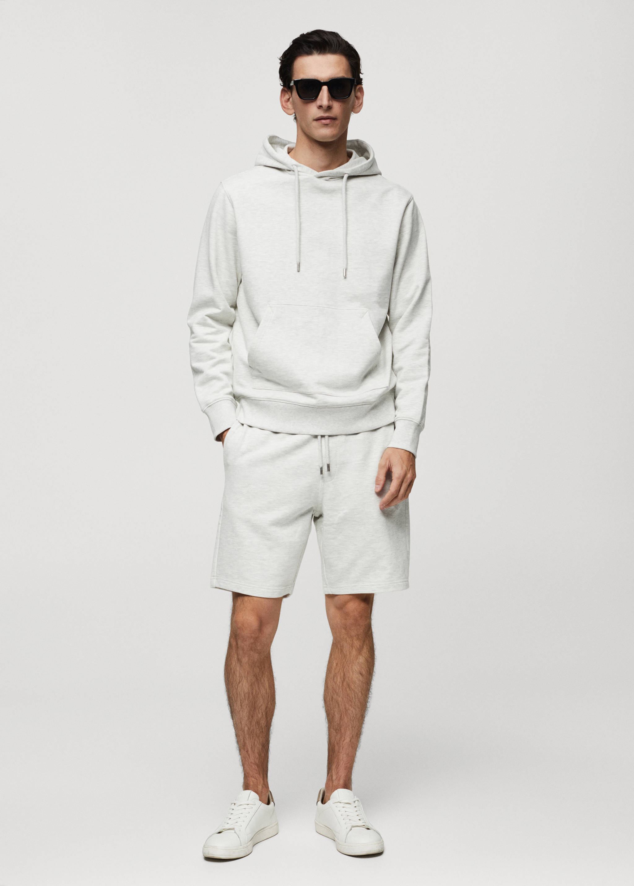 Bermuda jogging coton - Plan général