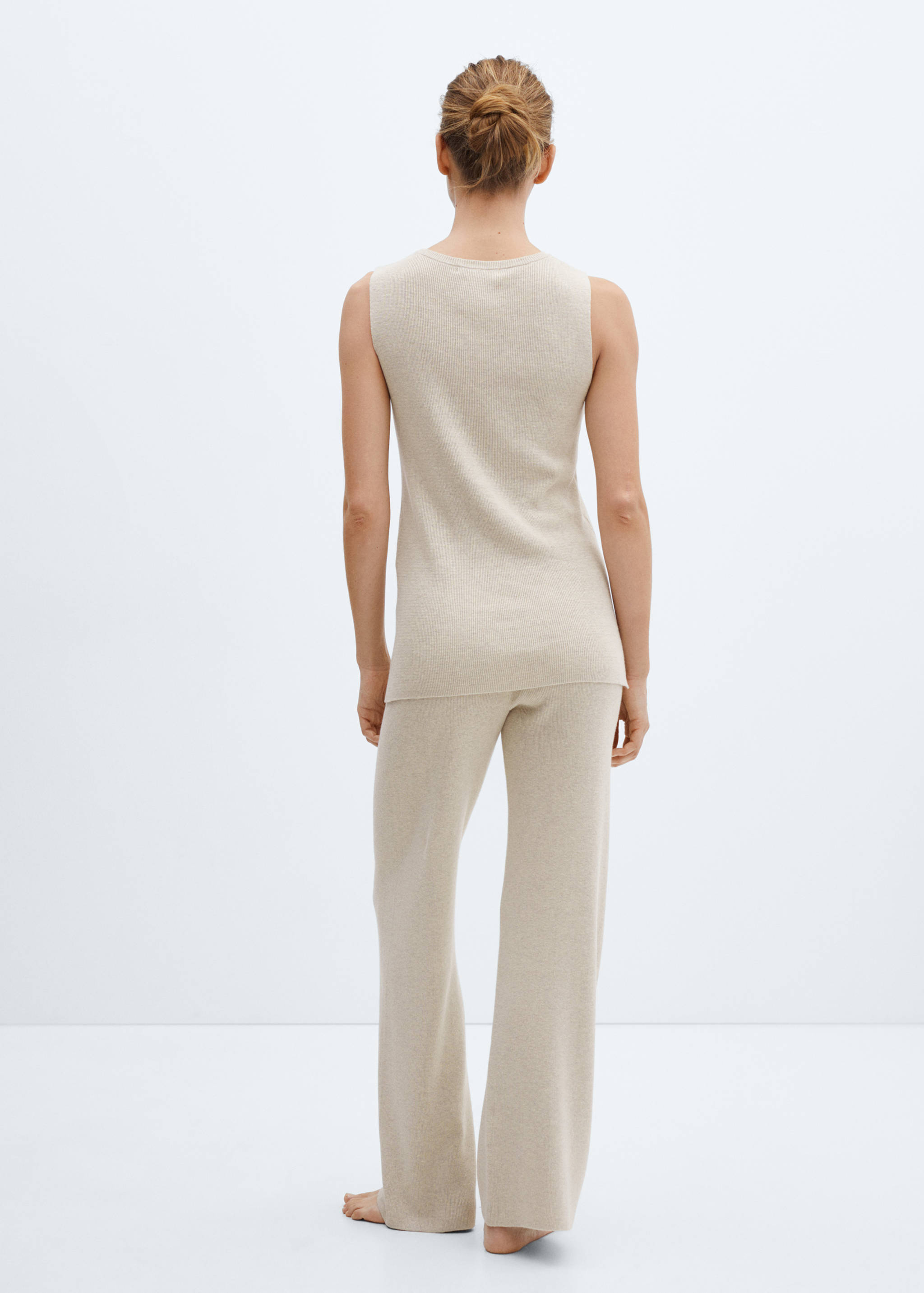 Top maille coton lin - Verso de l’article