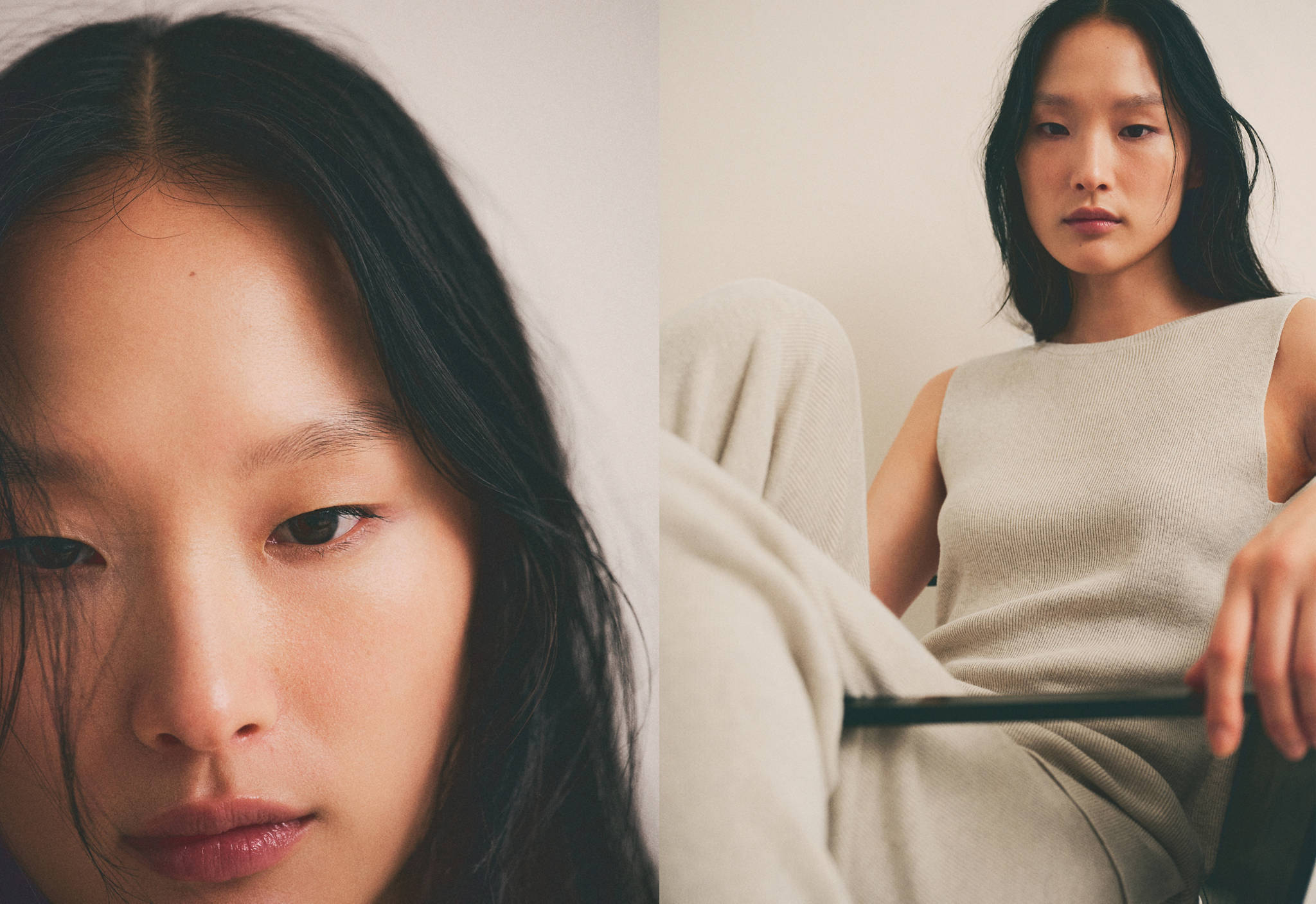 Round-neck knitted top - Panoramic plane