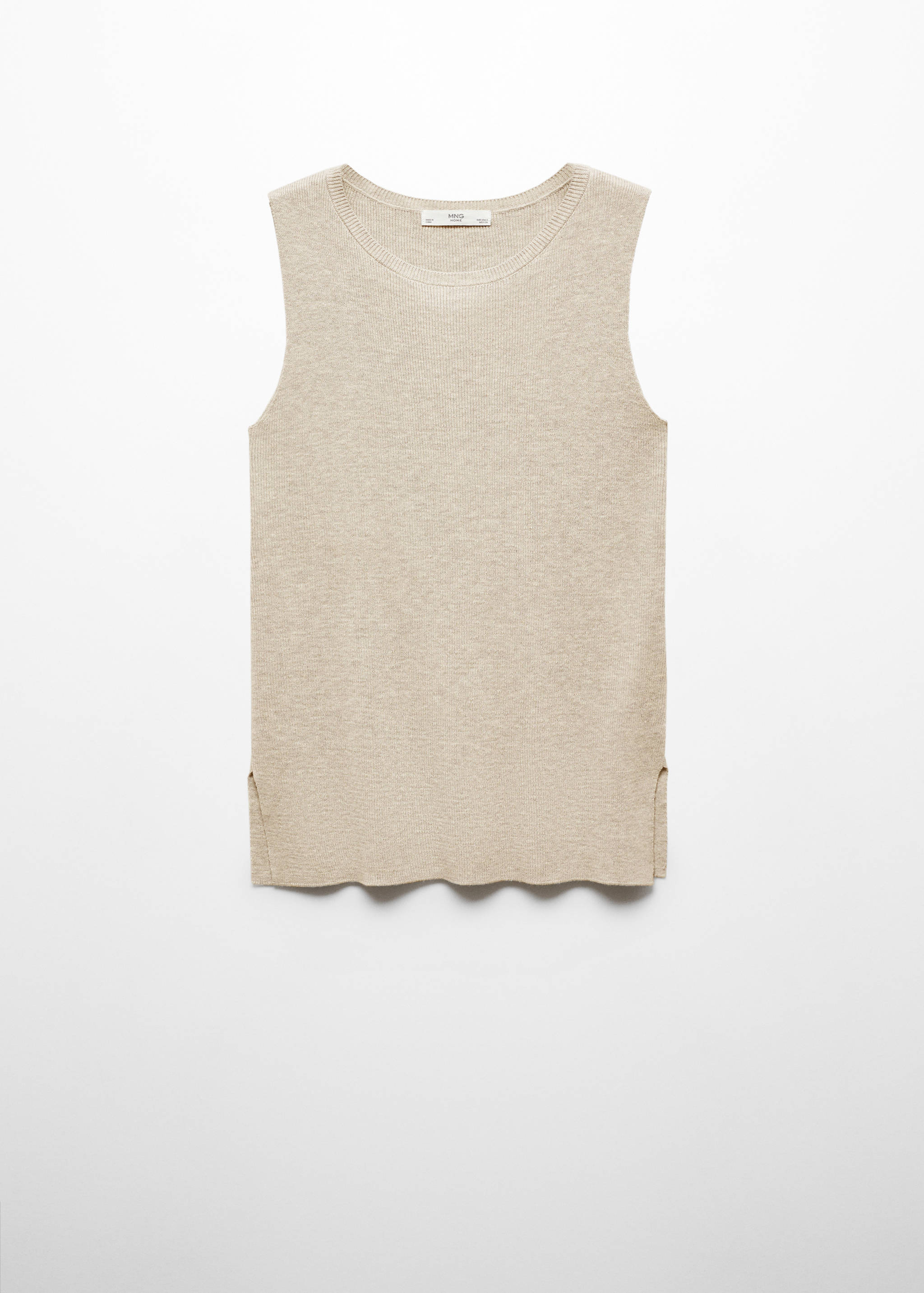 Round-neck knitted top - Article without model