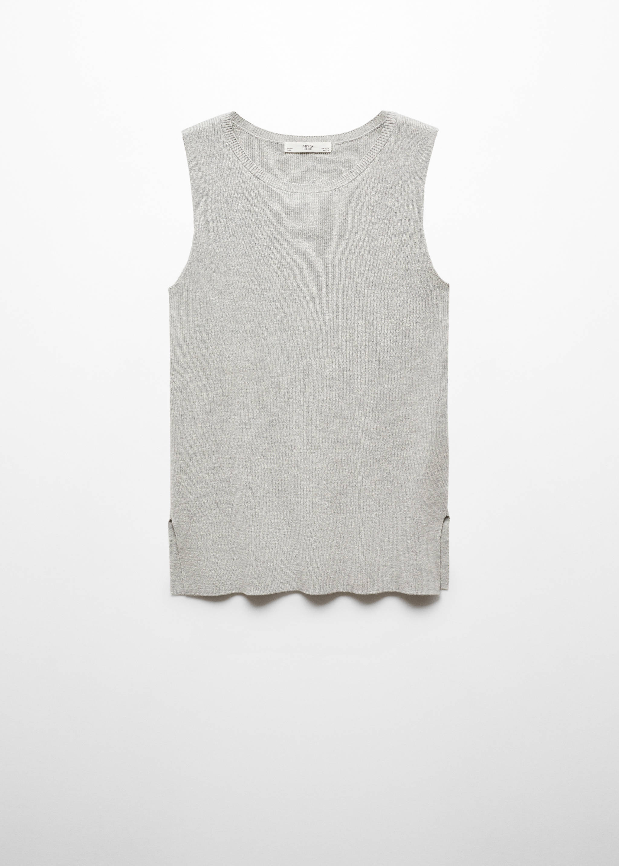 Round-neck knitted top - Article without model