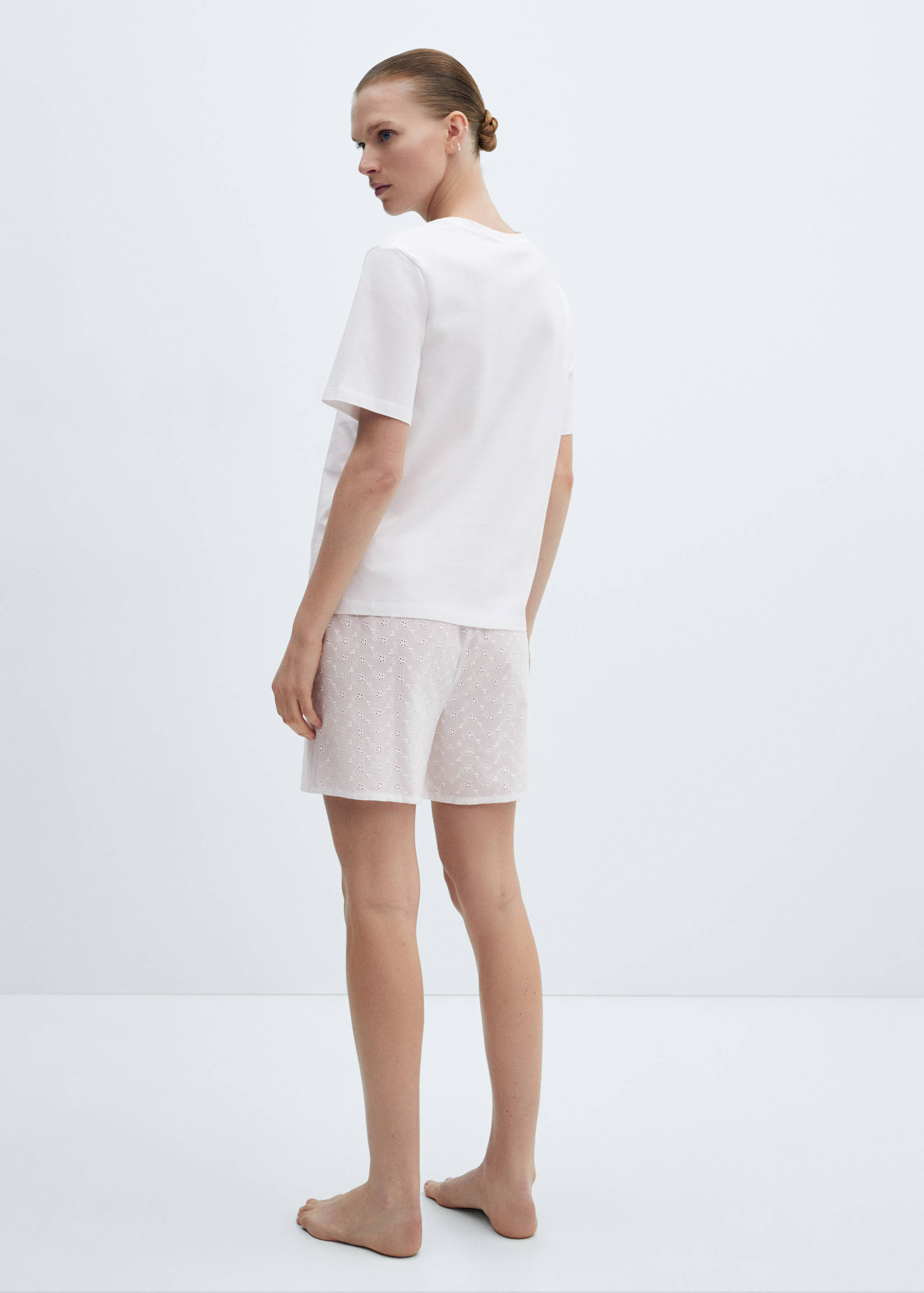 Two-piece cotton pyjamas - Reverse of the article
