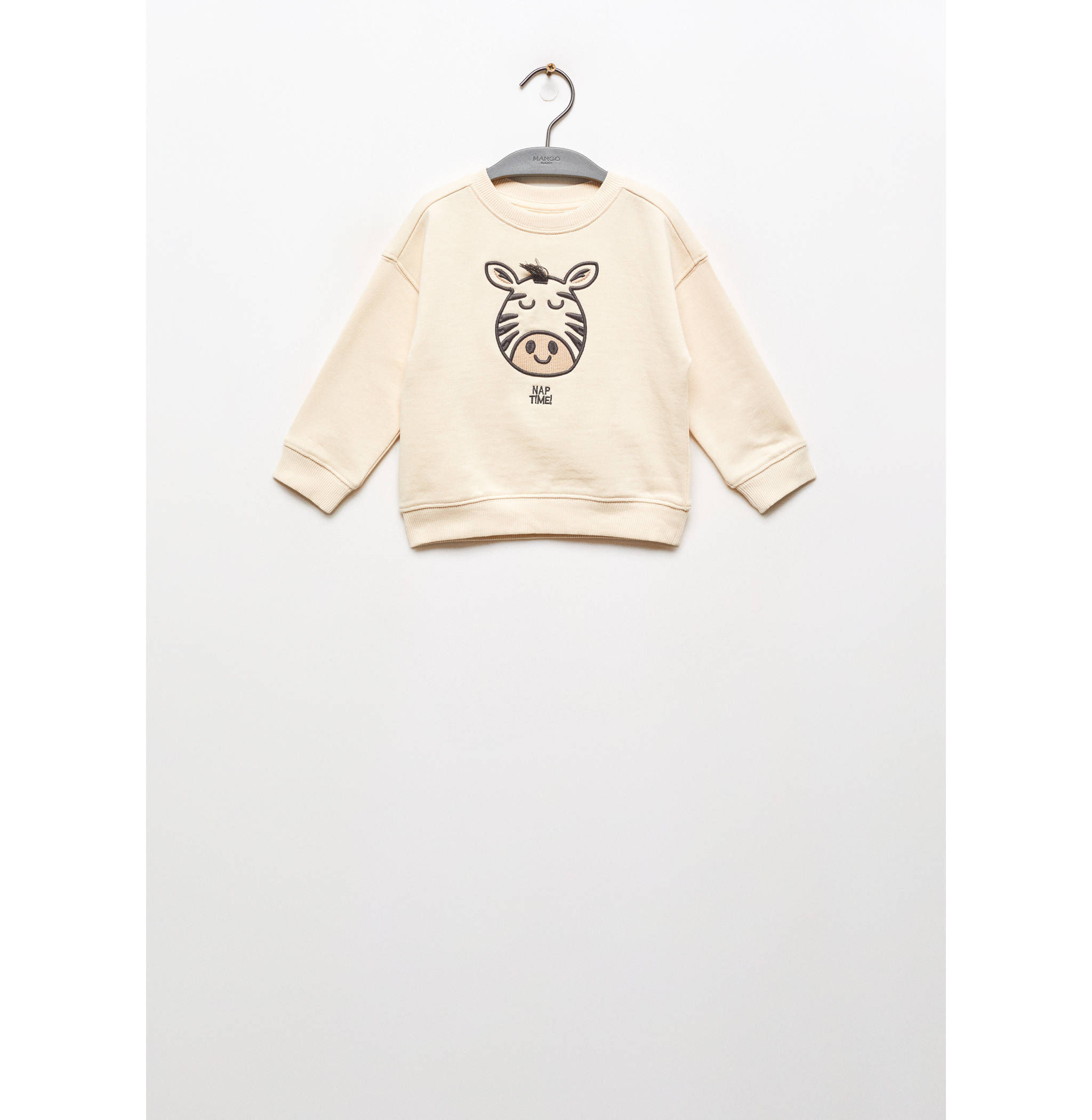 Sweat-shirt brodé coton bio - Article sans modèle