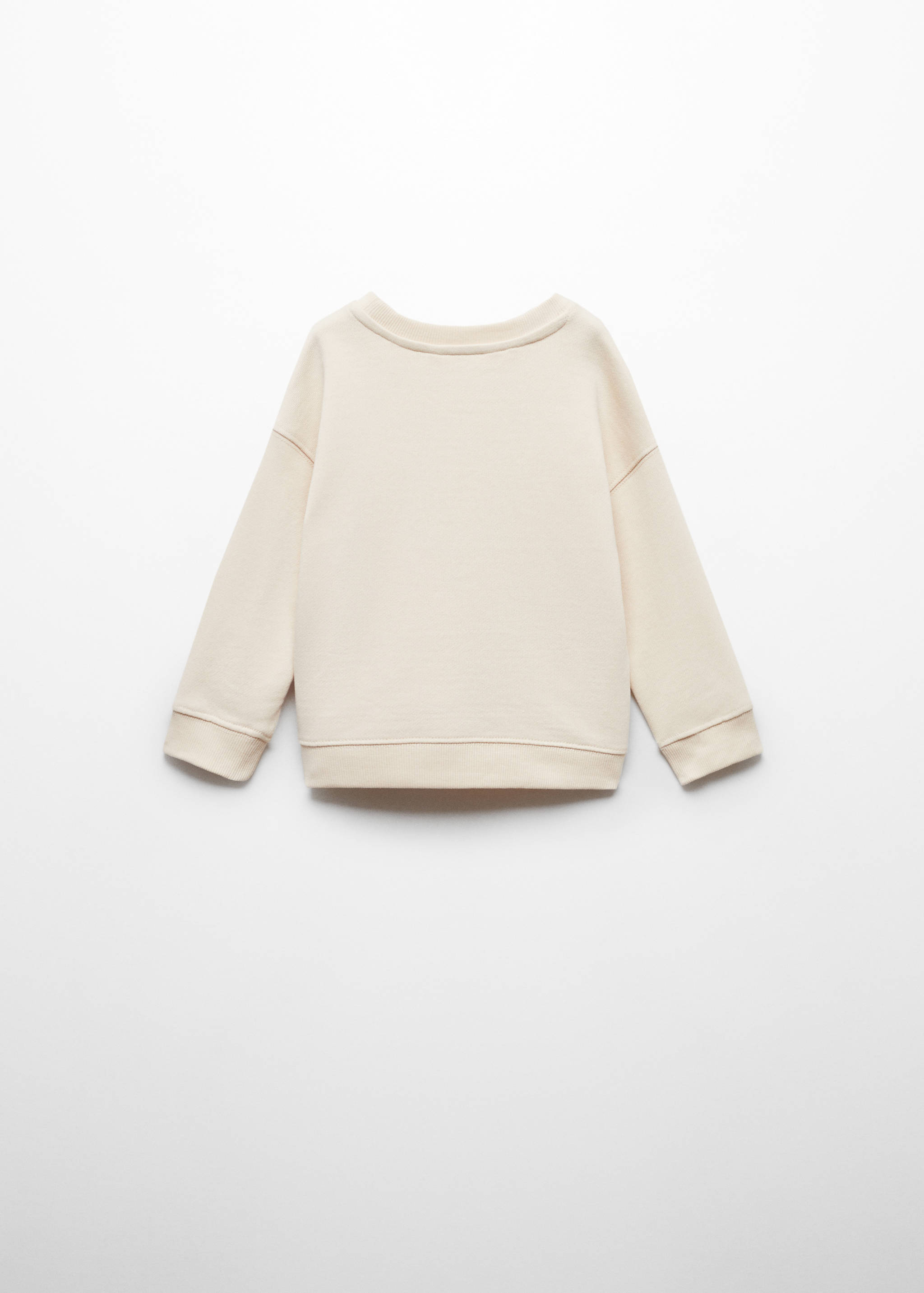 Sweat-shirt brodé coton bio - Verso de l’article