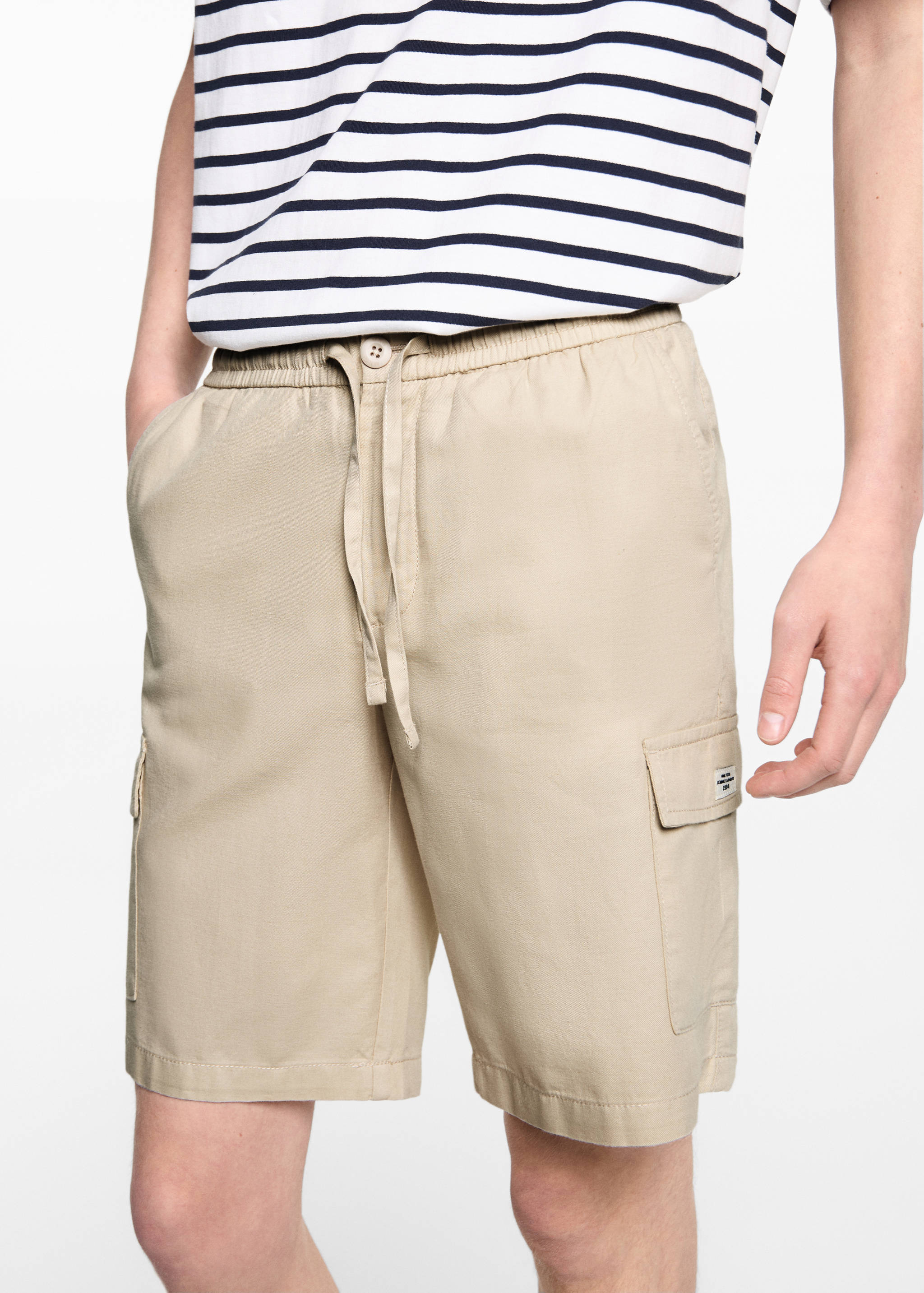 카고 포켓 리넨 버뮤다 쇼츠 - 상품 내역: 6