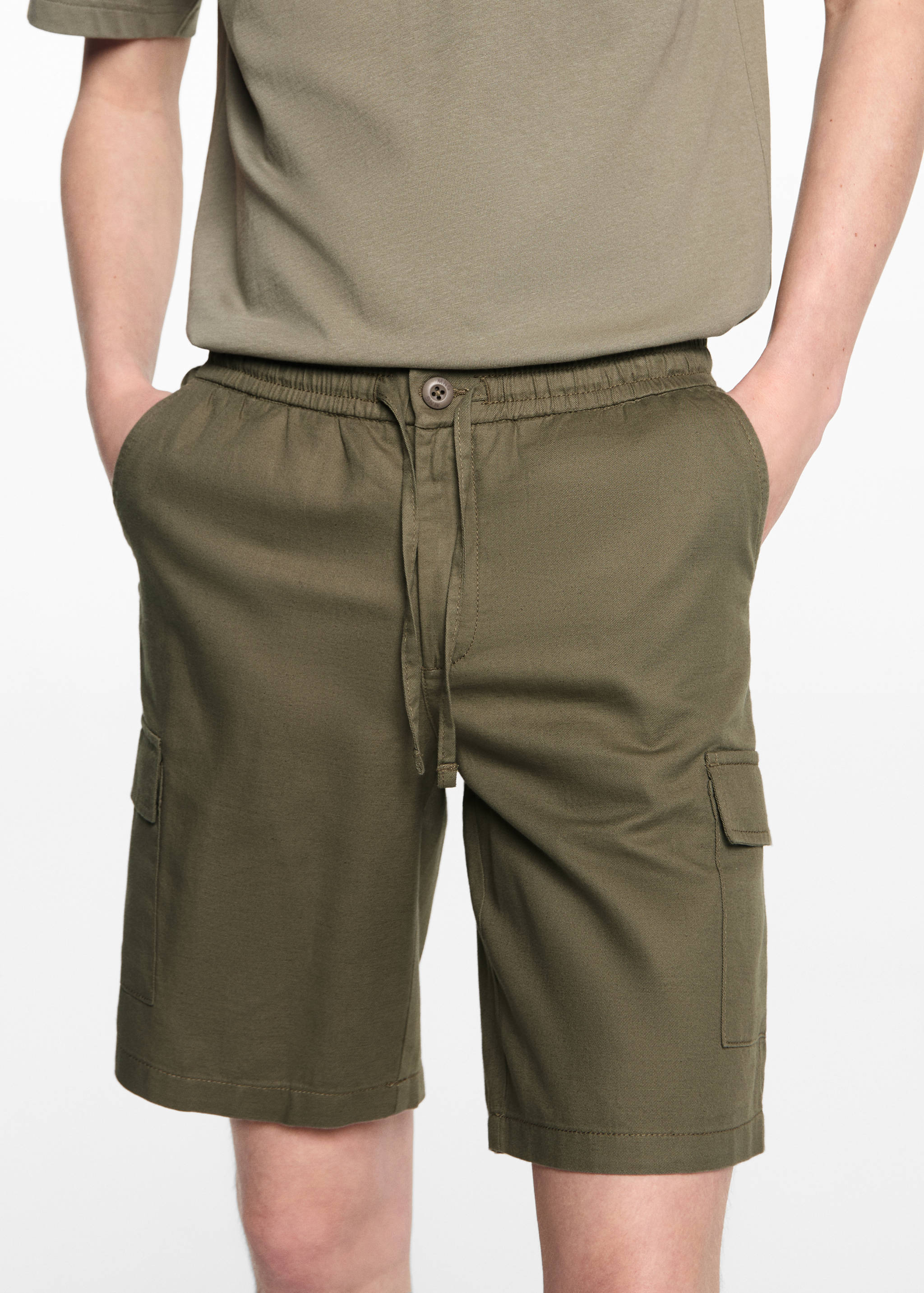 카고 포켓 리넨 버뮤다 쇼츠 - 상품 내역: 6