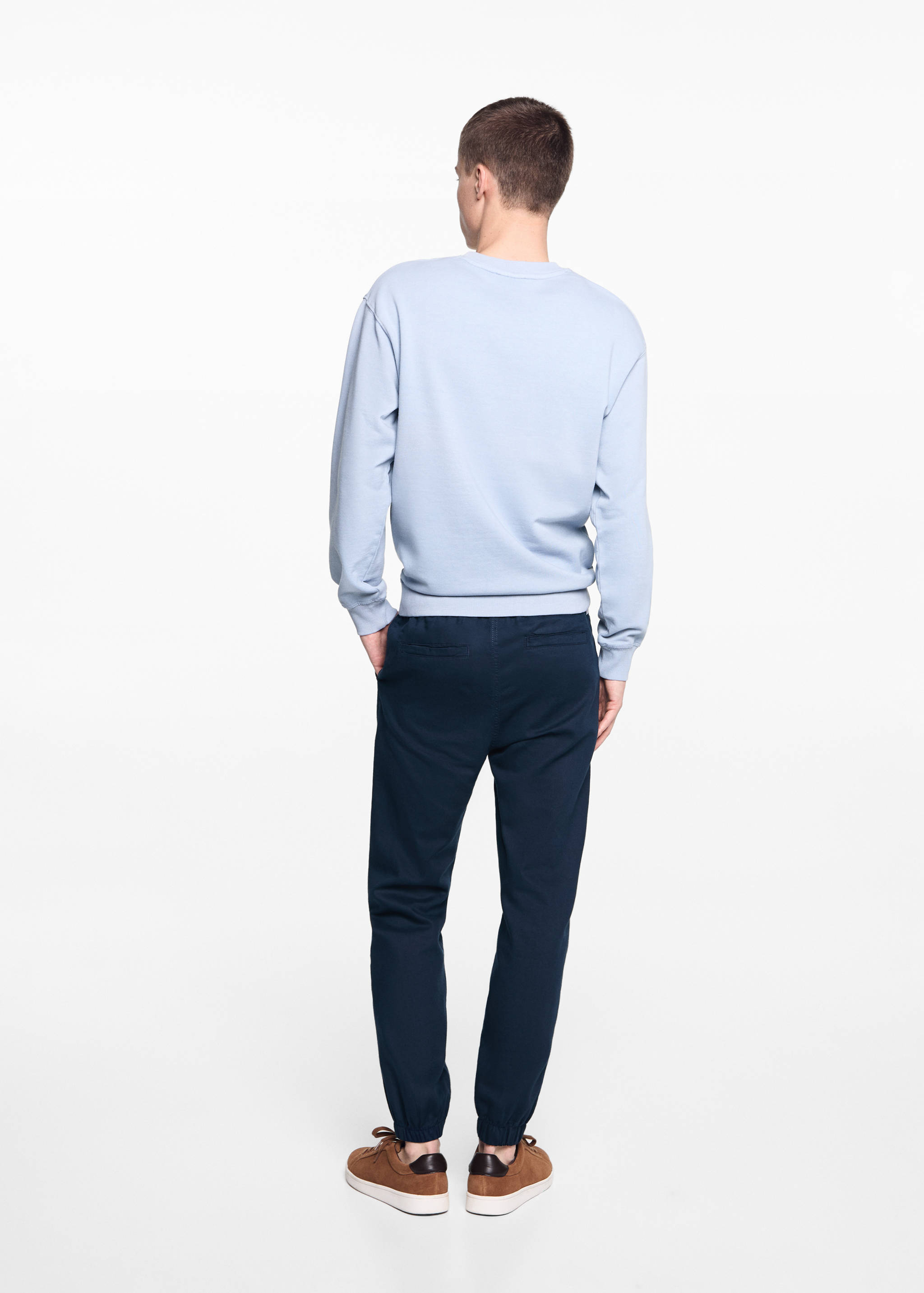 Linen jogger pants - Reverse of the article