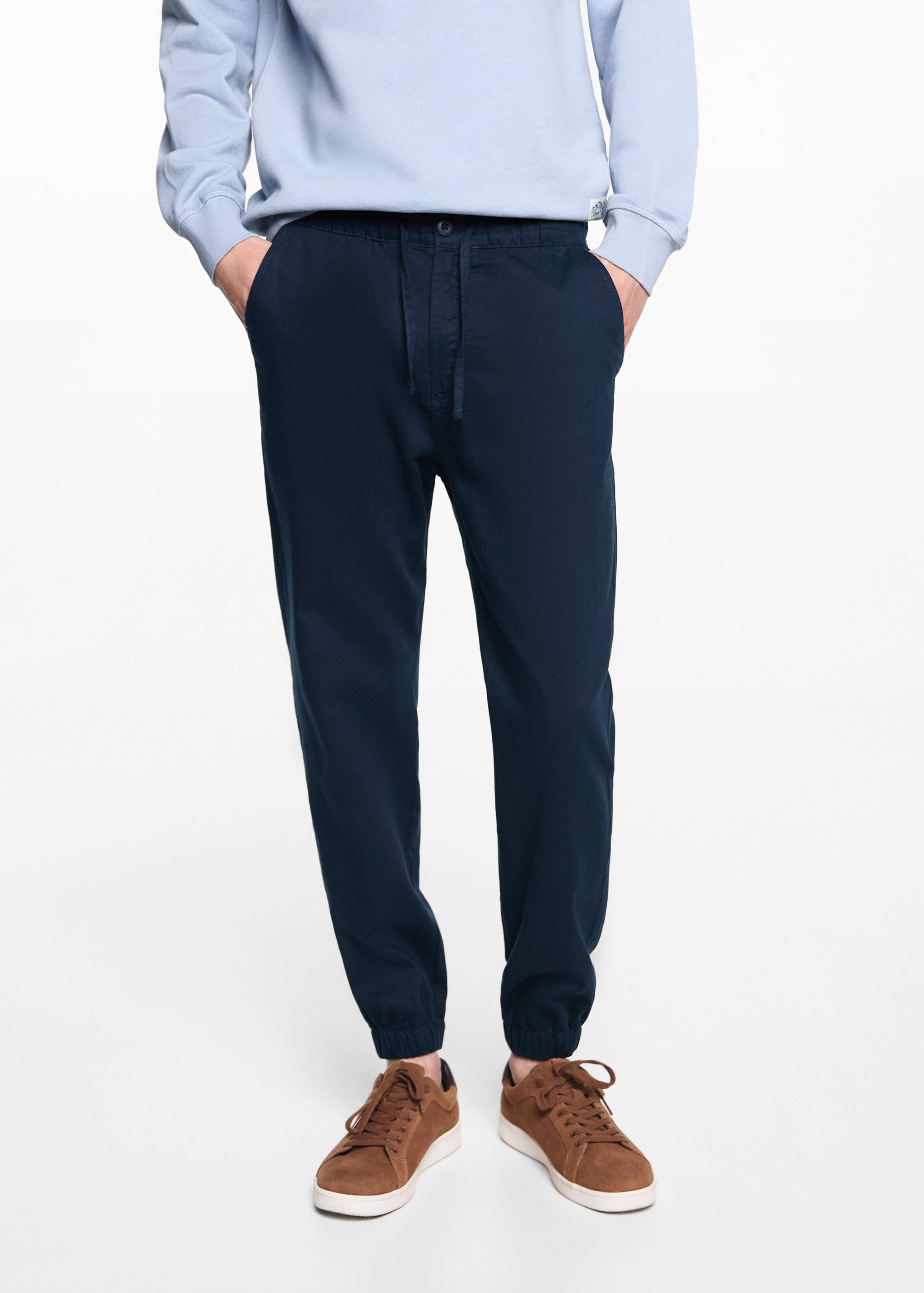 Linen jogger pants - Details of the article 6