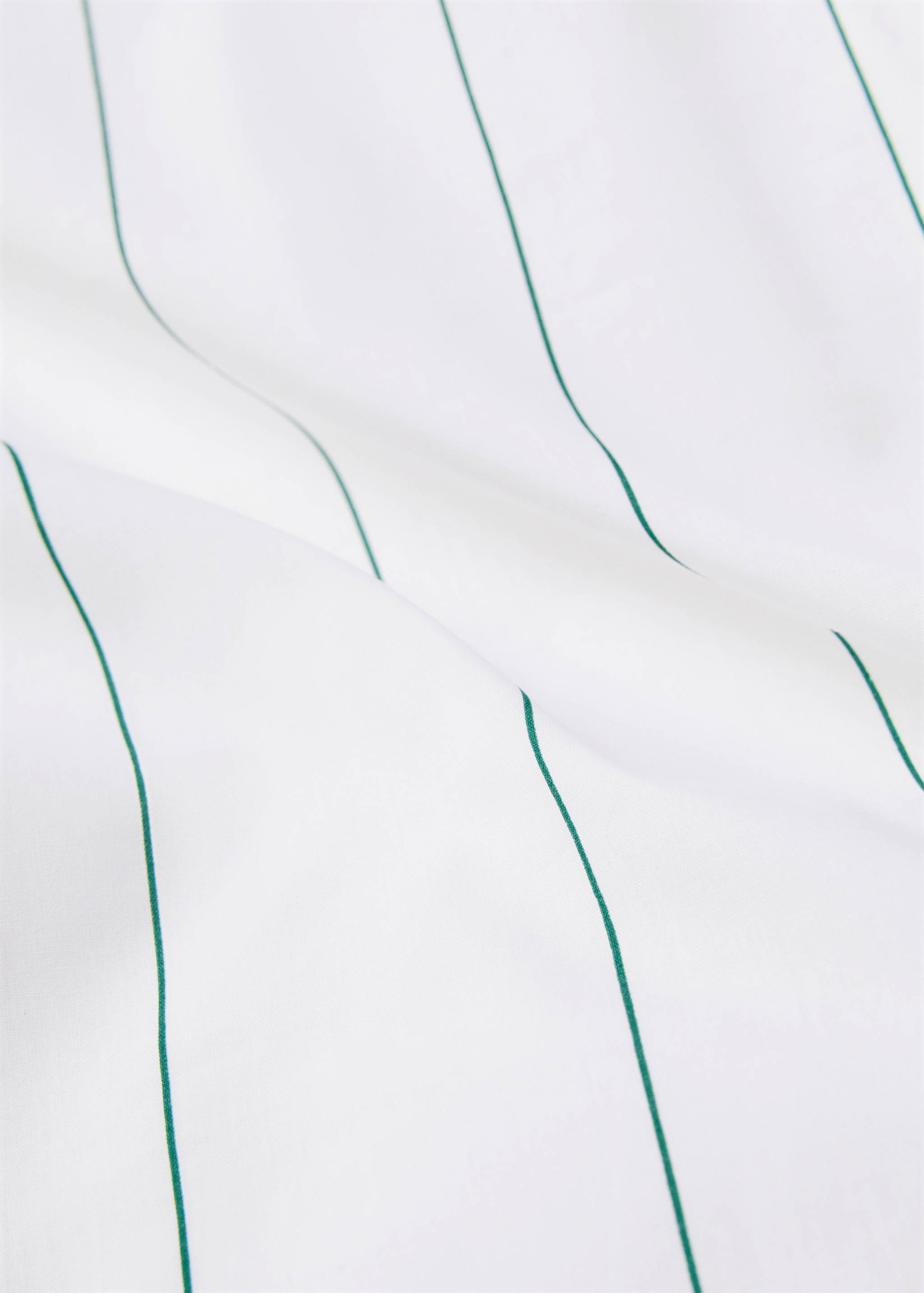 Striped printed cotton duvet cover for single bed - Details of the article 2
