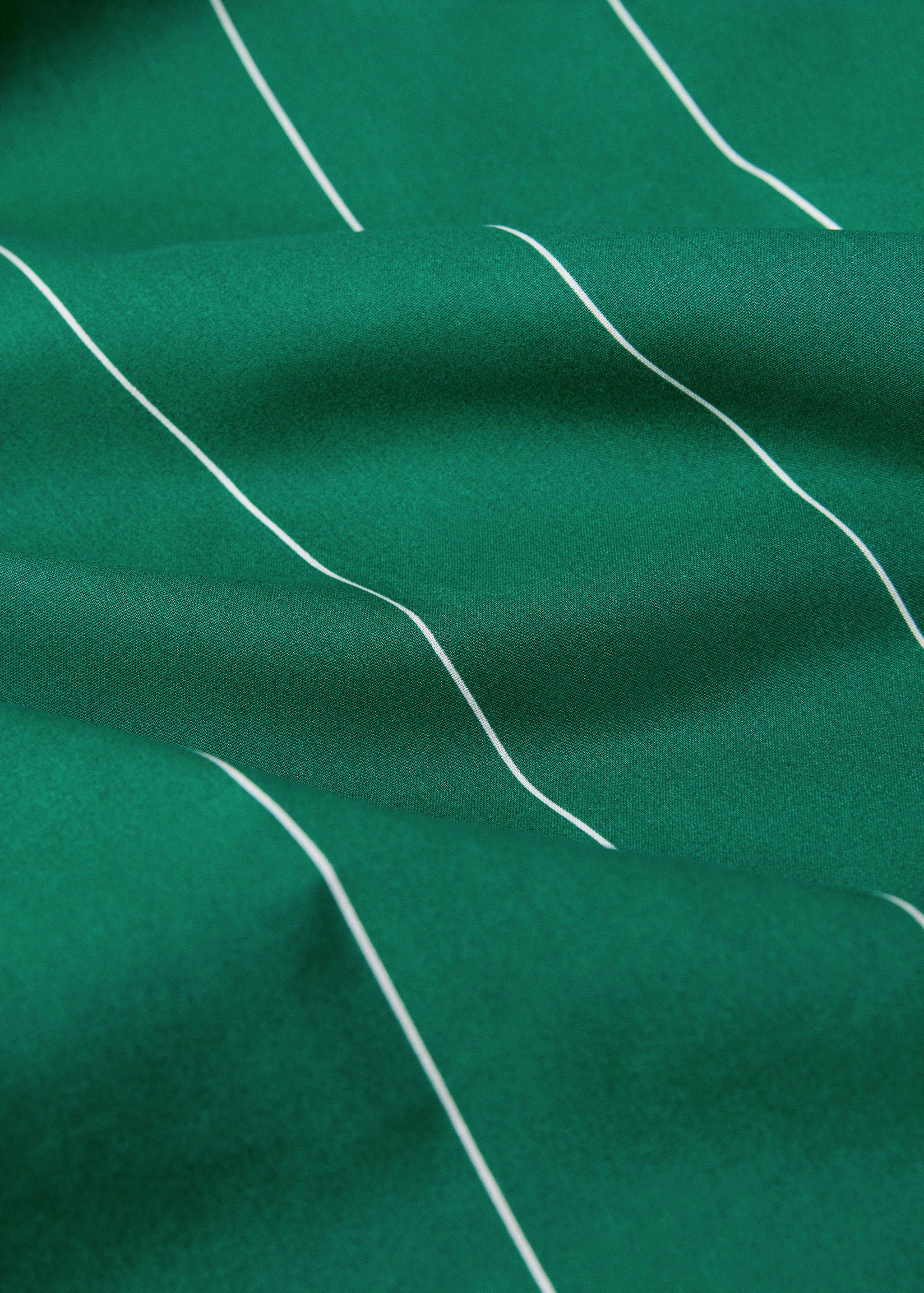 Striped printed cotton duvet cover for single bed - Details of the article 2