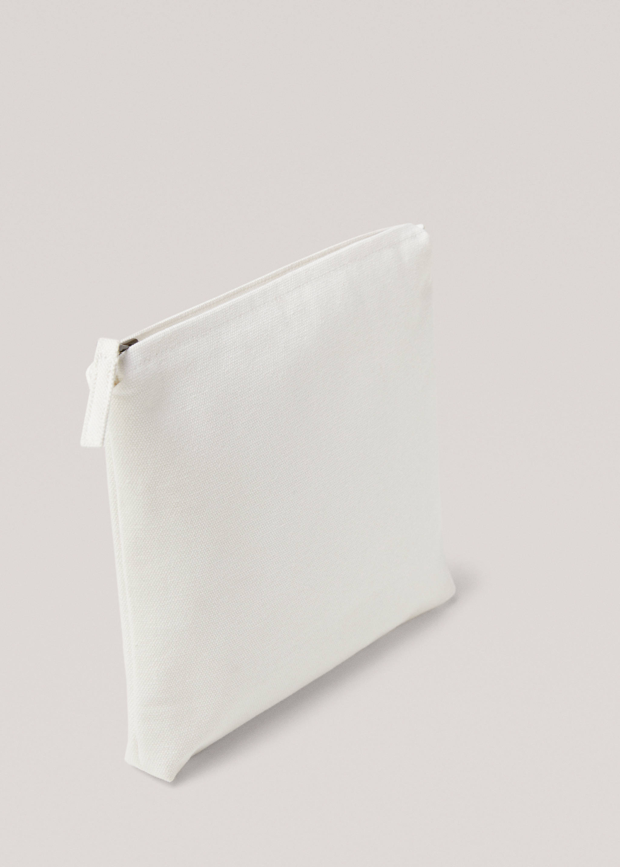 Striped cotton makeup bag - Details of the article 1
