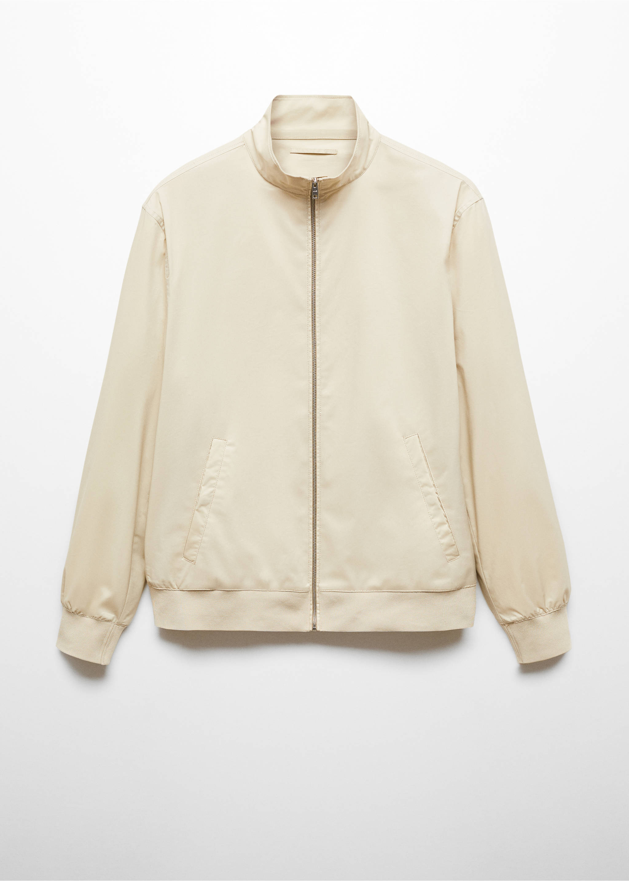 Giacca cotone zip stretch - Articolo senza modello, Sabbia. Ref: 67066310-00.