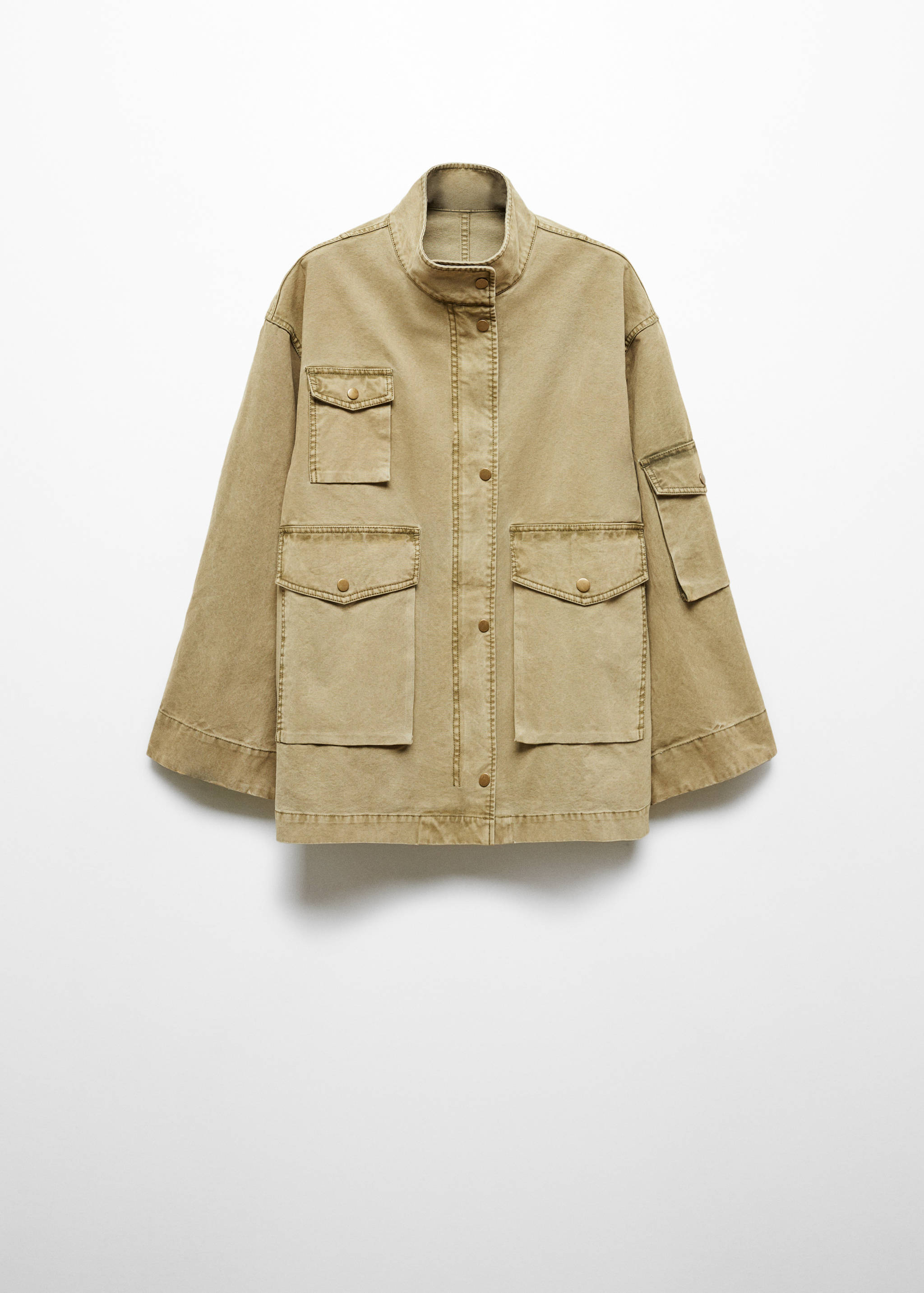 Worn-effect parka - Article without model