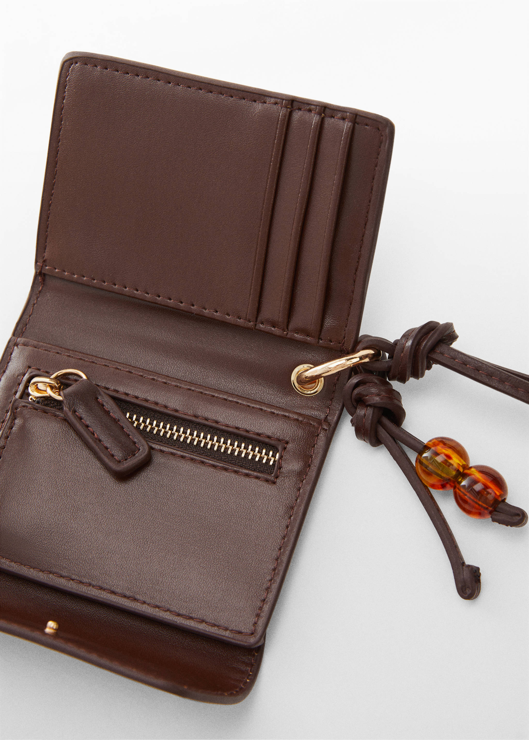 Porte-monnaie anse perles - Plan moyen