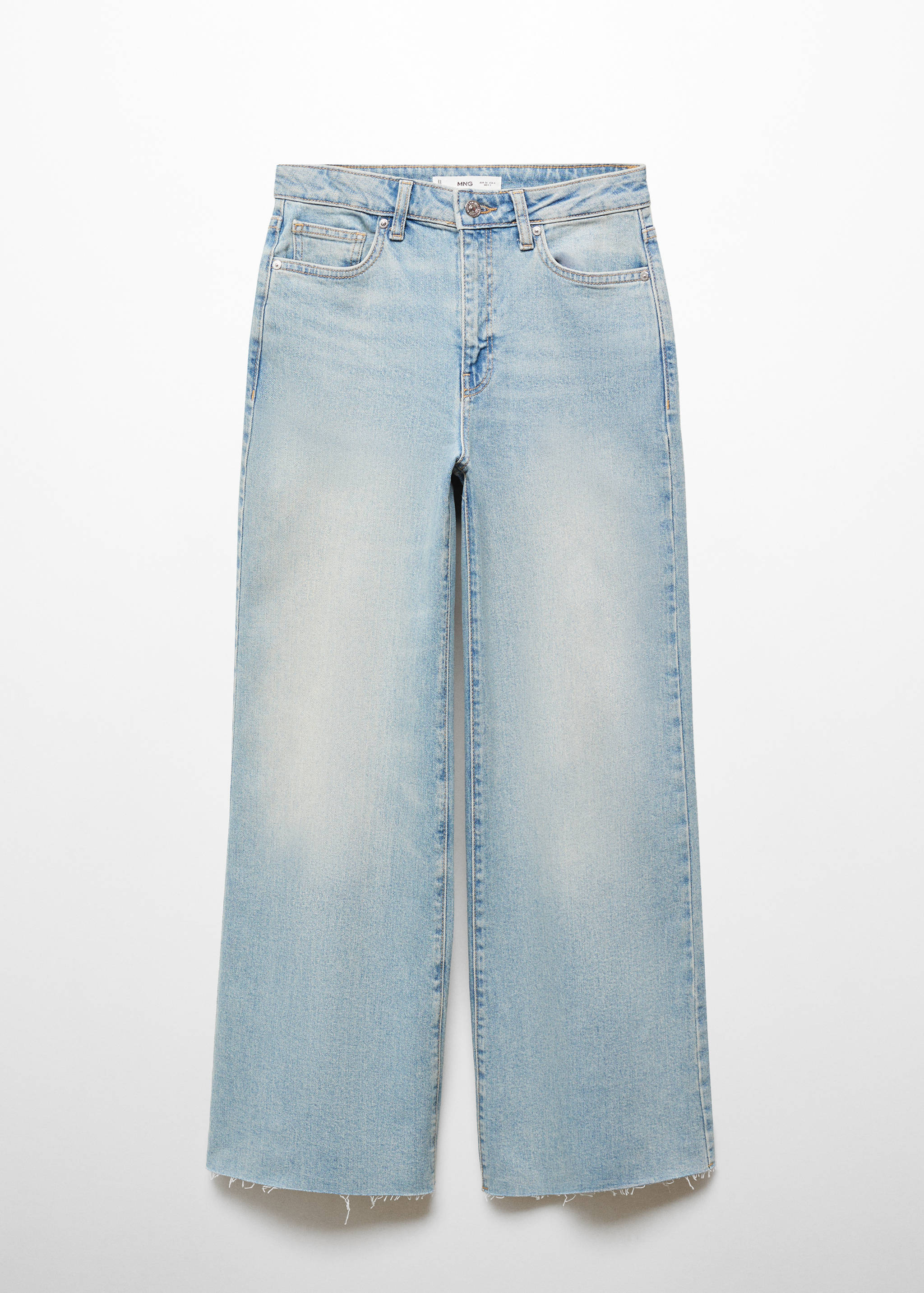 Wide leg mid-rise jeans - Article without model