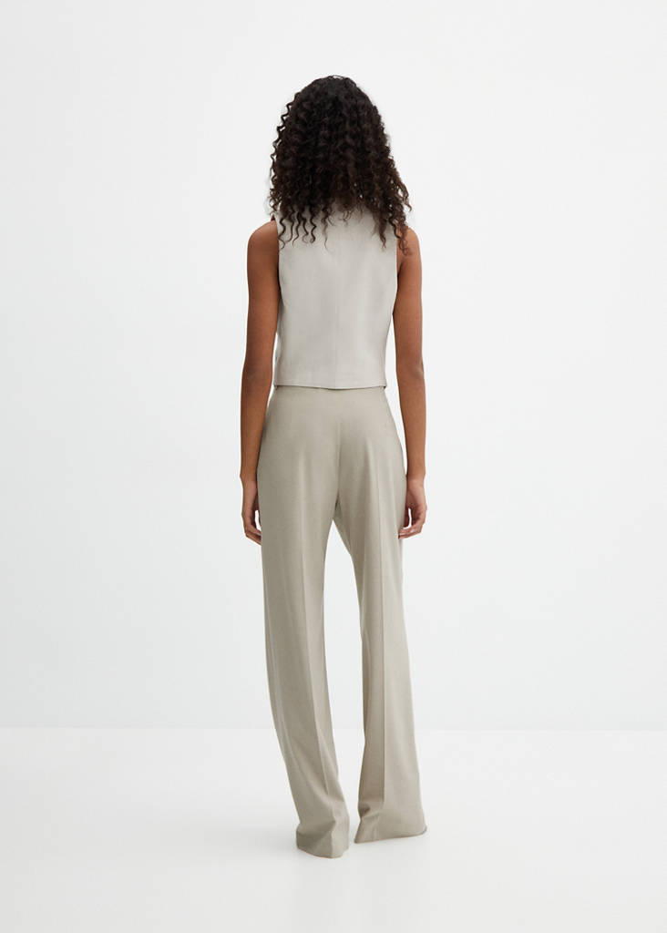 Suit waistcoat with buttons — Light/Pastel Grey