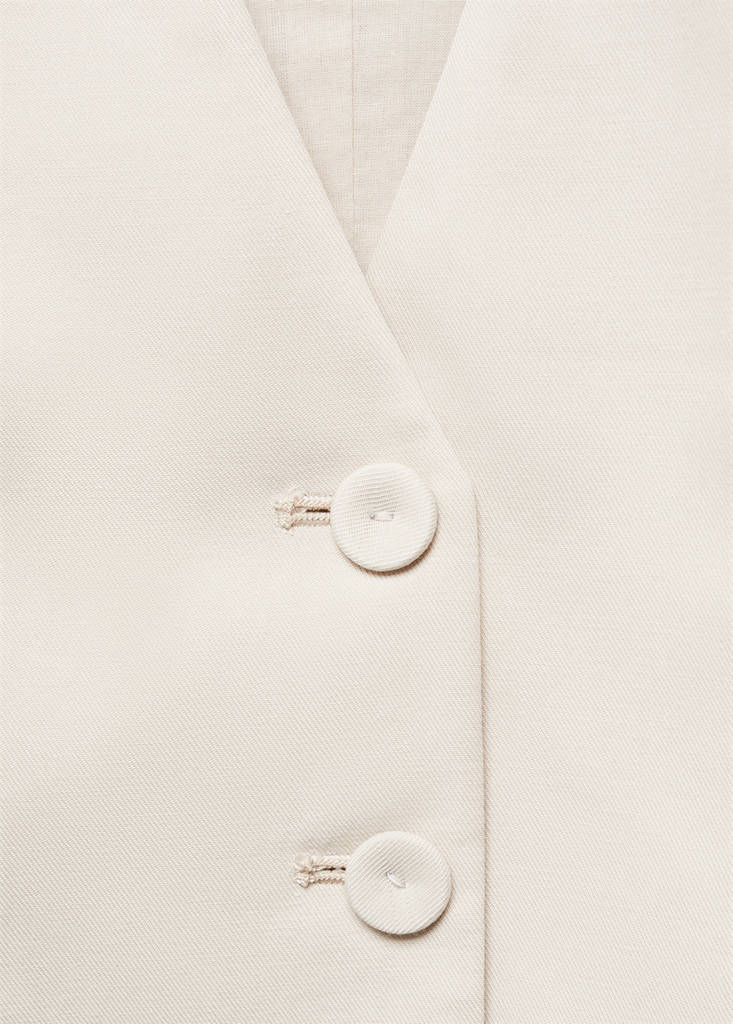 Suit waistcoat with buttons — Light/Pastel Grey