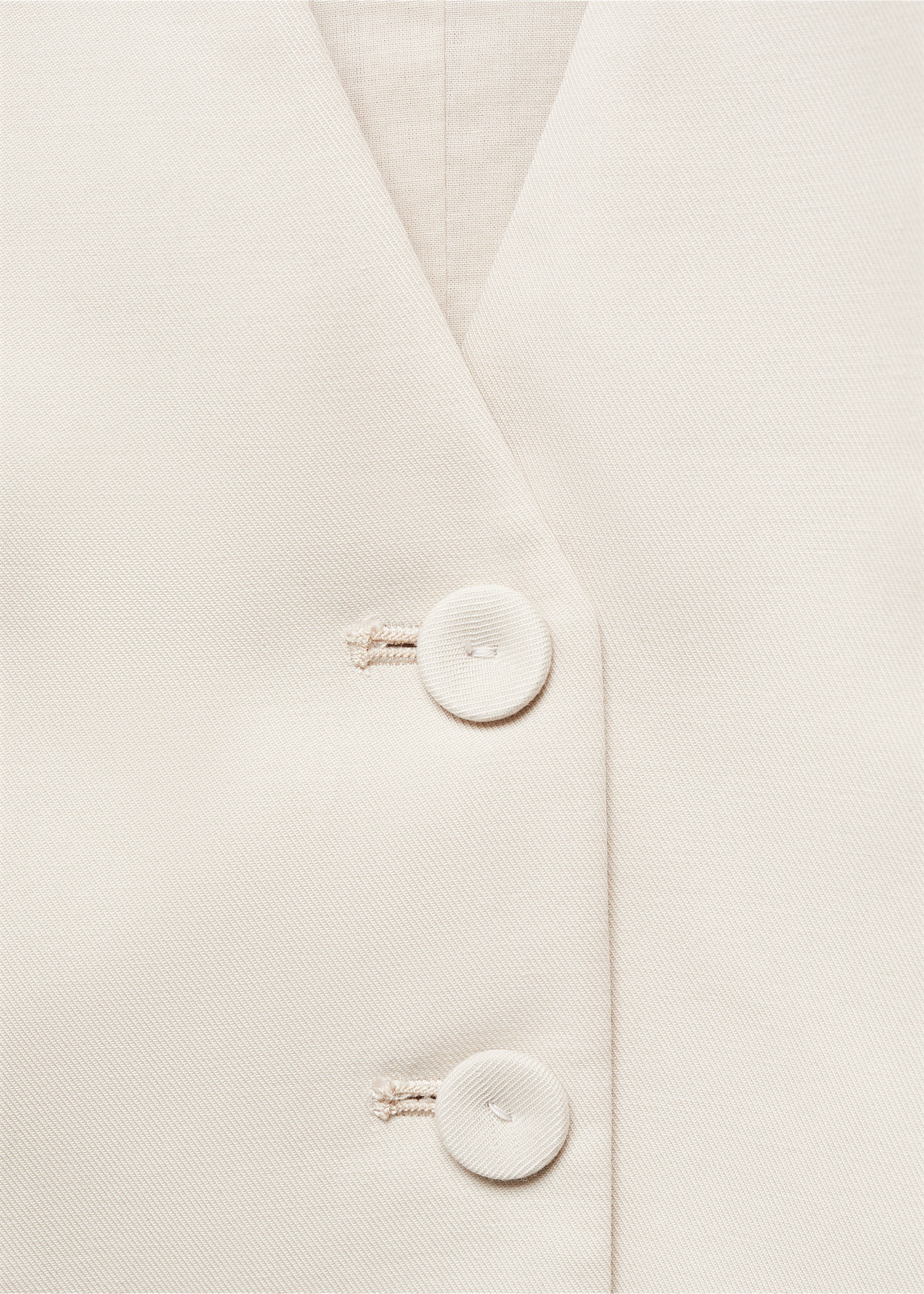 Suit waistcoat with buttons - Details of the article 8, Light/Pastel Grey. Ref: 67066331-00.