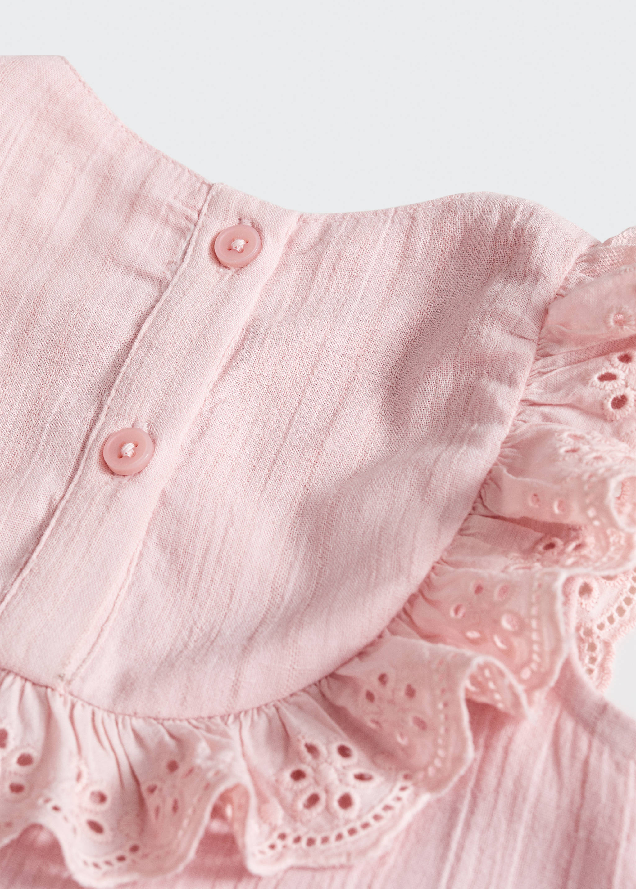 Vestido e calcinhas de algodão com folhos - Pormenor do artigo 8