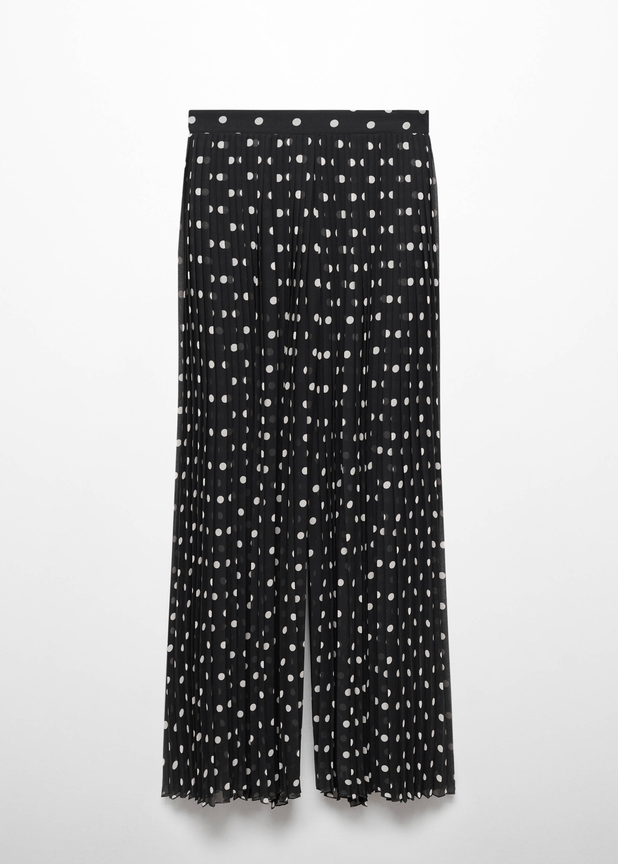 Polka-dot pleated trousers - Article without model