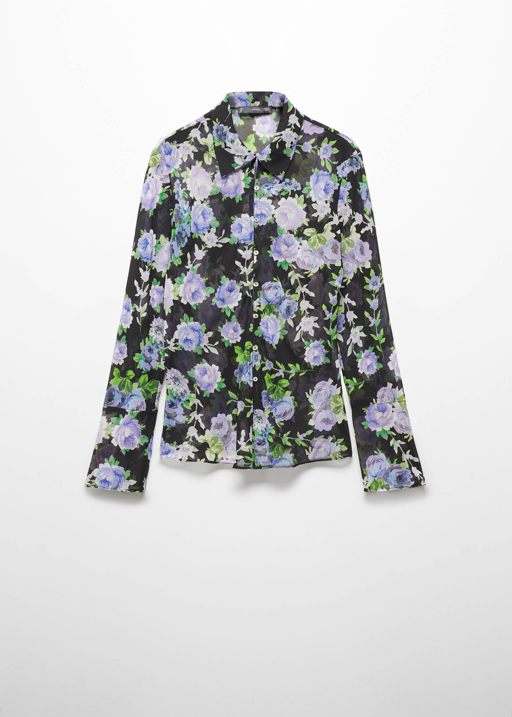 Camisa estampada semitransparente - Artículo sin modelo